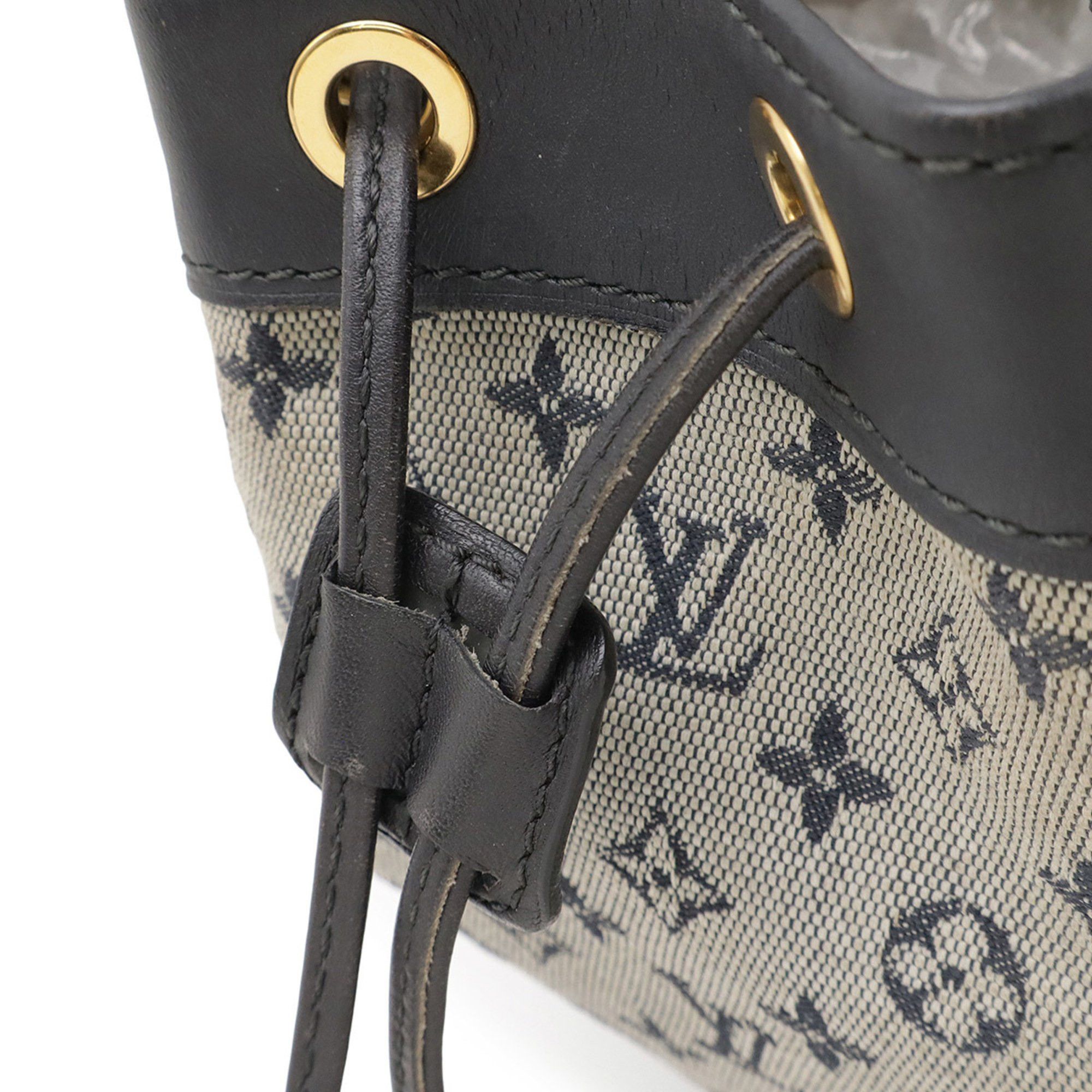 Louis Vuitton LOUIS VUITTON Monogram Mini Noelie Handbag Shoulder Bag Canvas Blue M92685 Size ONE SIZE - 6 Thumbnail