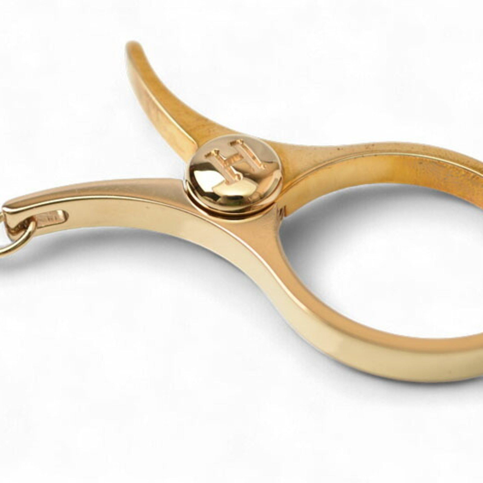 Hermes Hermes Clip Keychain HERMES Fillou Glove Holder Charm Gold Size ONE SIZE - 4 Thumbnail