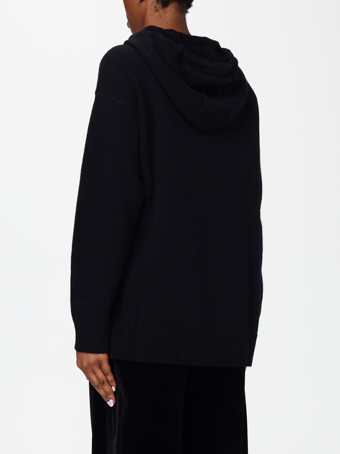 Max Mara Max Mara Sweatshirt Woman Black Size M / US 6-8 / IT 42-44 - 3 Thumbnail