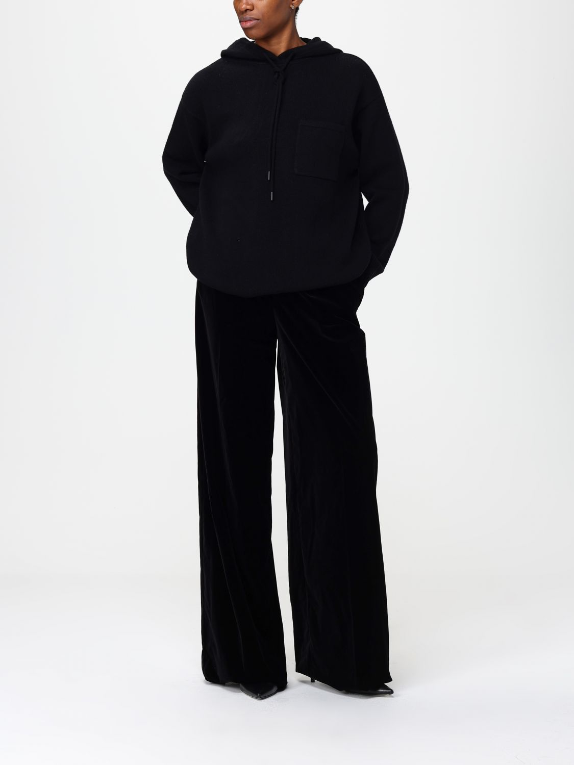 Max Mara Max Mara Sweatshirt Woman Black Size M / US 6-8 / IT 42-44 - 2 Thumbnail