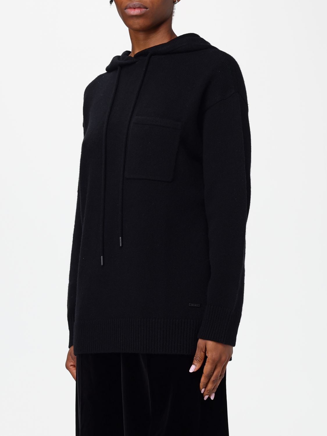 Max Mara Max Mara Sweatshirt Woman Black Size M / US 6-8 / IT 42-44 - 4 Thumbnail
