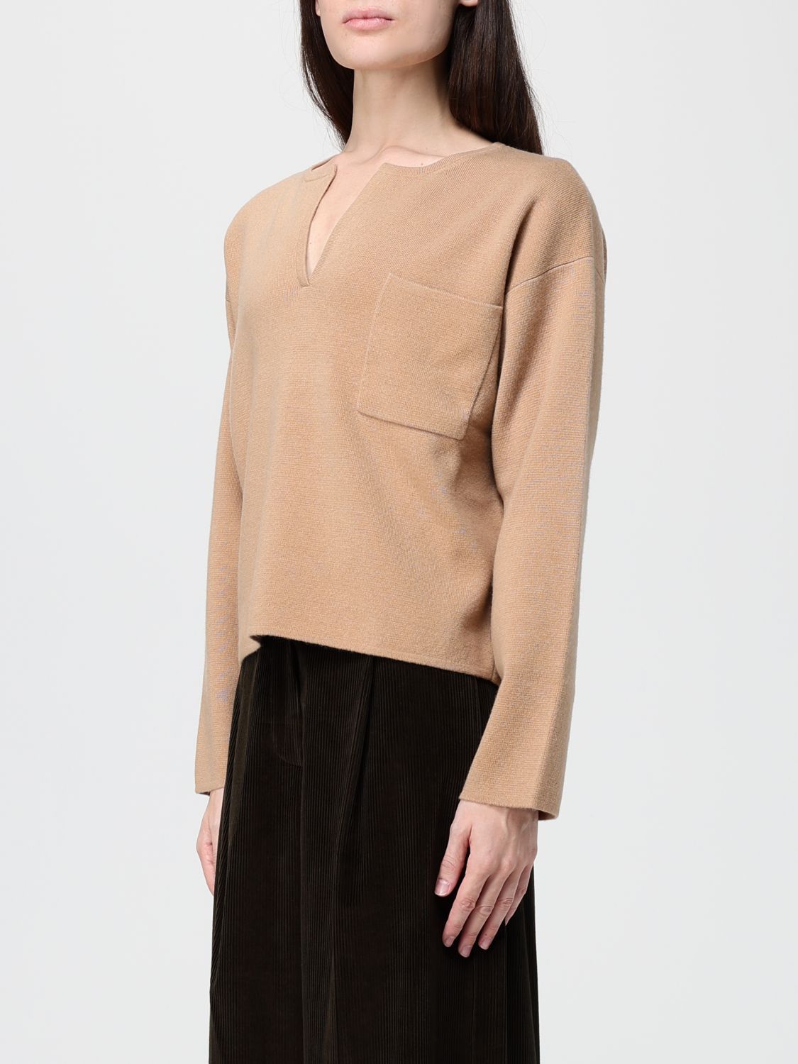 Max Mara Max Mara Sweater Woman Beige Size M / US 6-8 / IT 42-44 - 4 Thumbnail