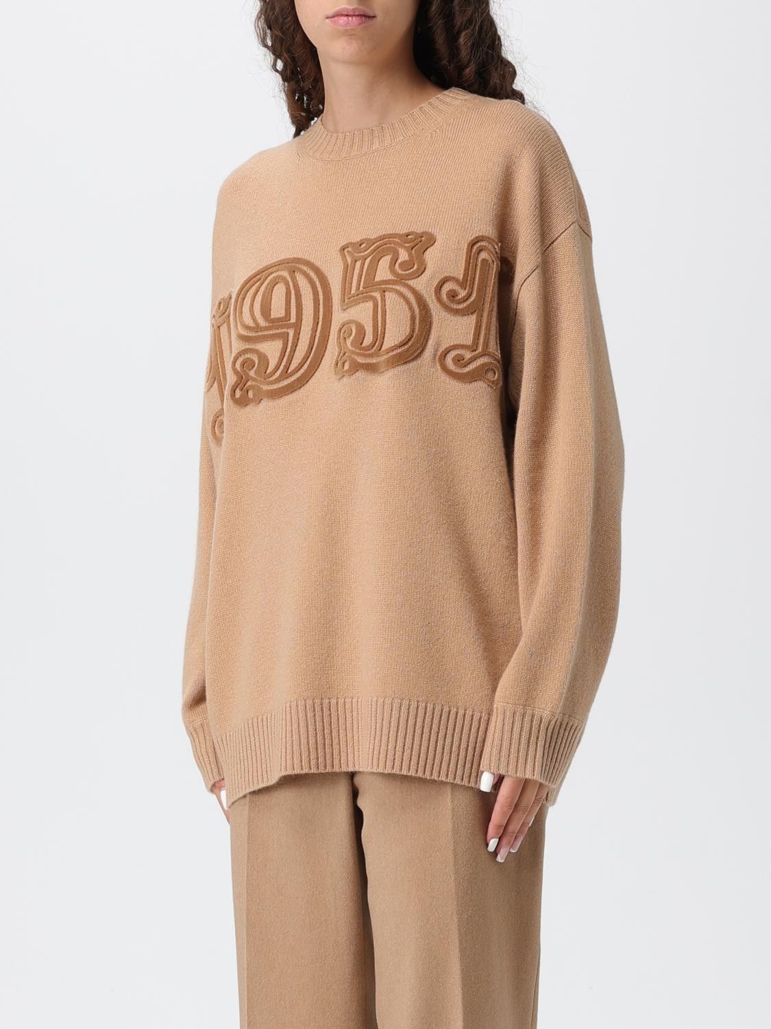 Max Mara Max Mara Sweater Woman Camel Size L / US 10 / IT 46 - 4 Thumbnail
