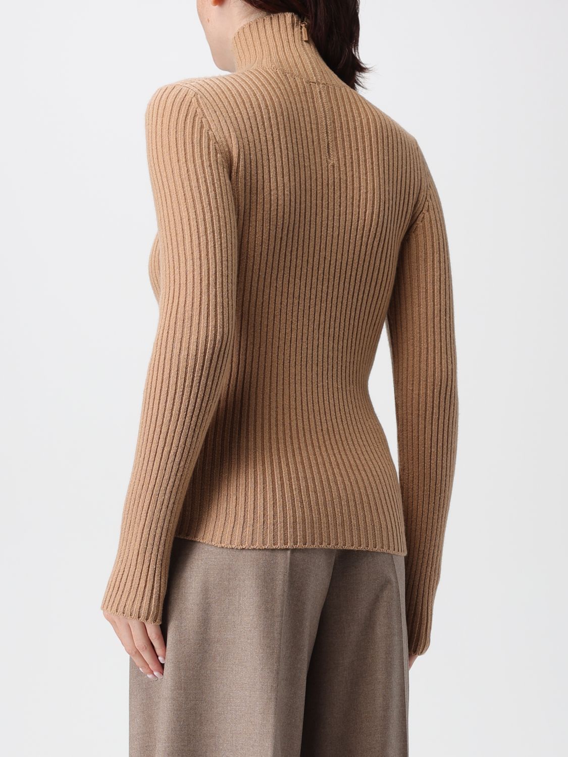 Max Mara Max Mara Sweater Woman Camel Size L / US 10 / IT 46 - 3 Thumbnail