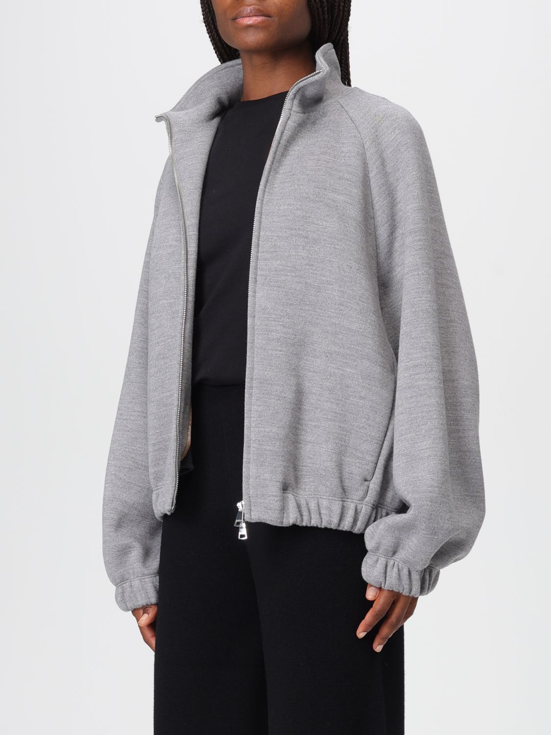 Max Mara Max Mara Sweatshirt Woman Grey Size M / US 6-8 / IT 42-44 - 3 Thumbnail