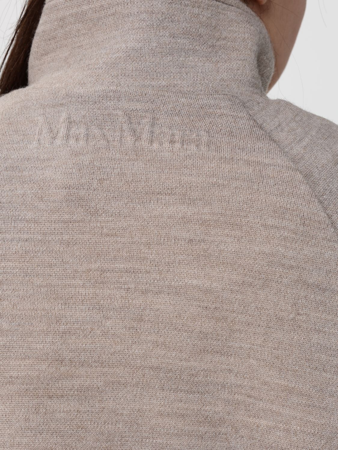 Max Mara Max Mara Sweatshirt Woman Beige Size L / US 10 / IT 46 - 4 Thumbnail