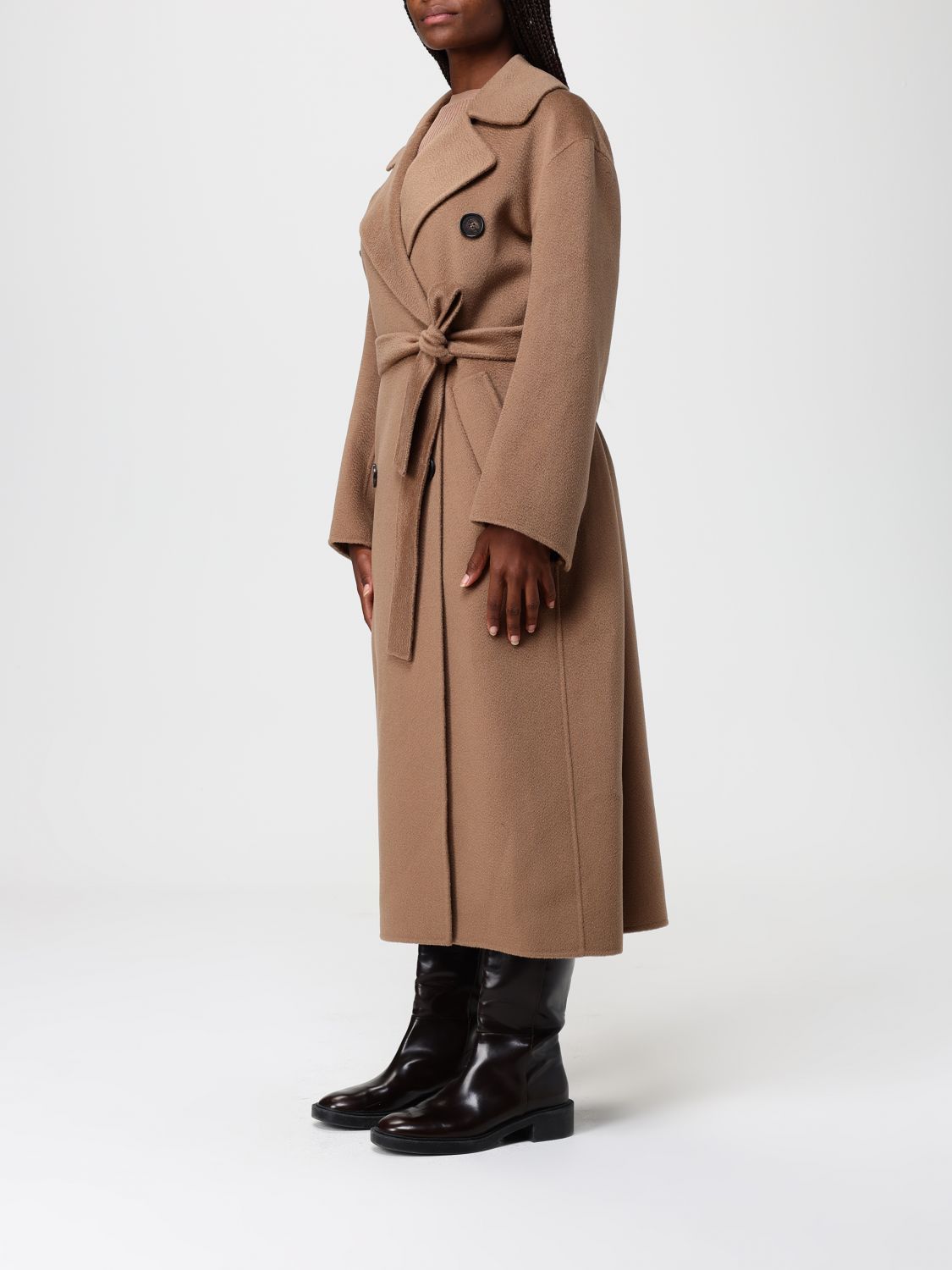 Max Mara Max Mara Trench Coat Woman Brown Size L / US 10 / IT 46 - 3 Thumbnail