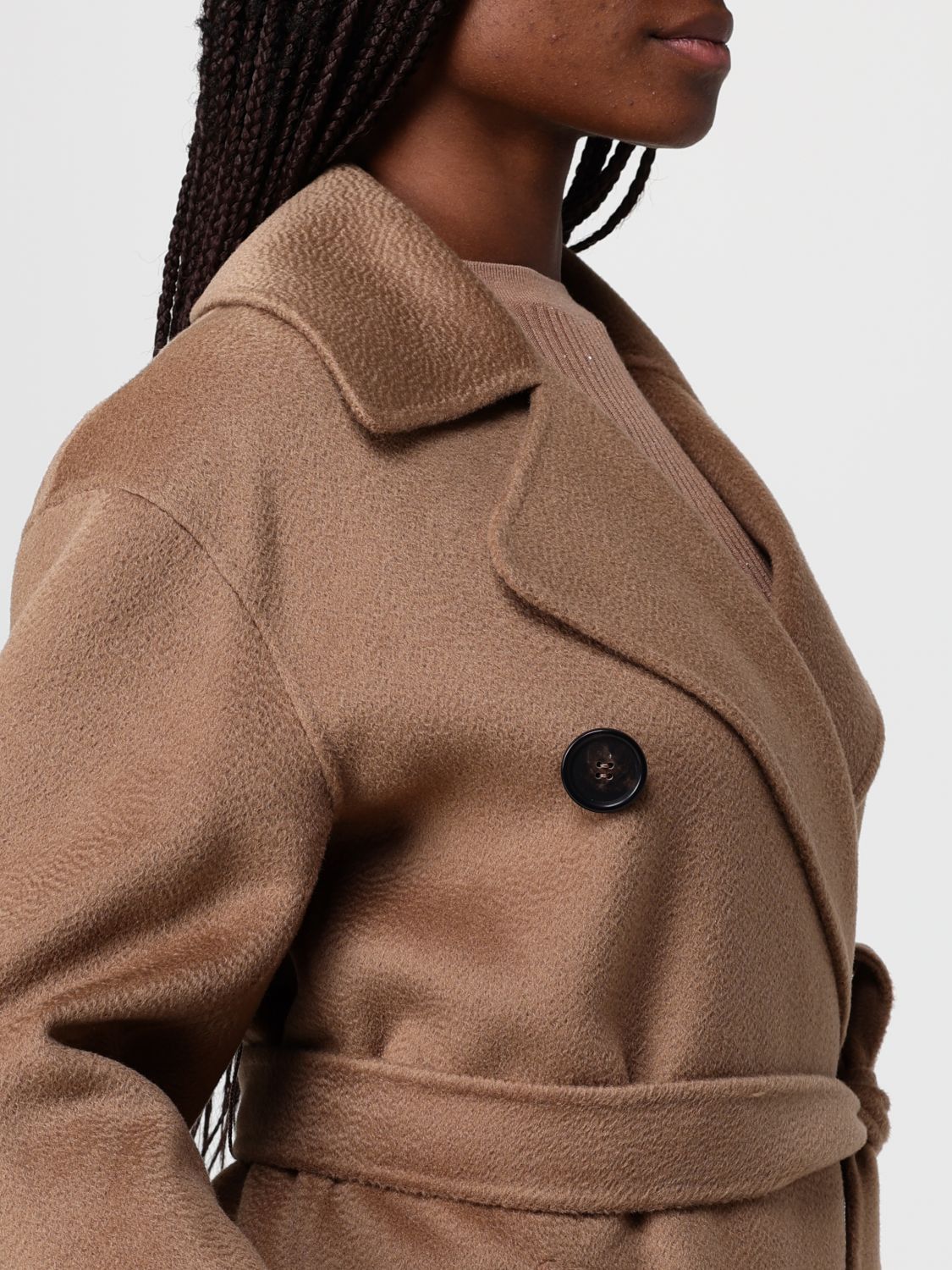 Max Mara Max Mara Trench Coat Woman Brown Size L / US 10 / IT 46 - 4 Thumbnail