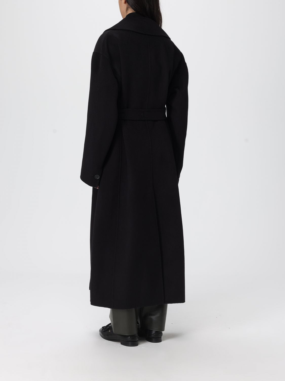 Max Mara Max Mara Trench Coat Woman Black Size XS / US 0-2 / IT 36-38 - 2 Thumbnail