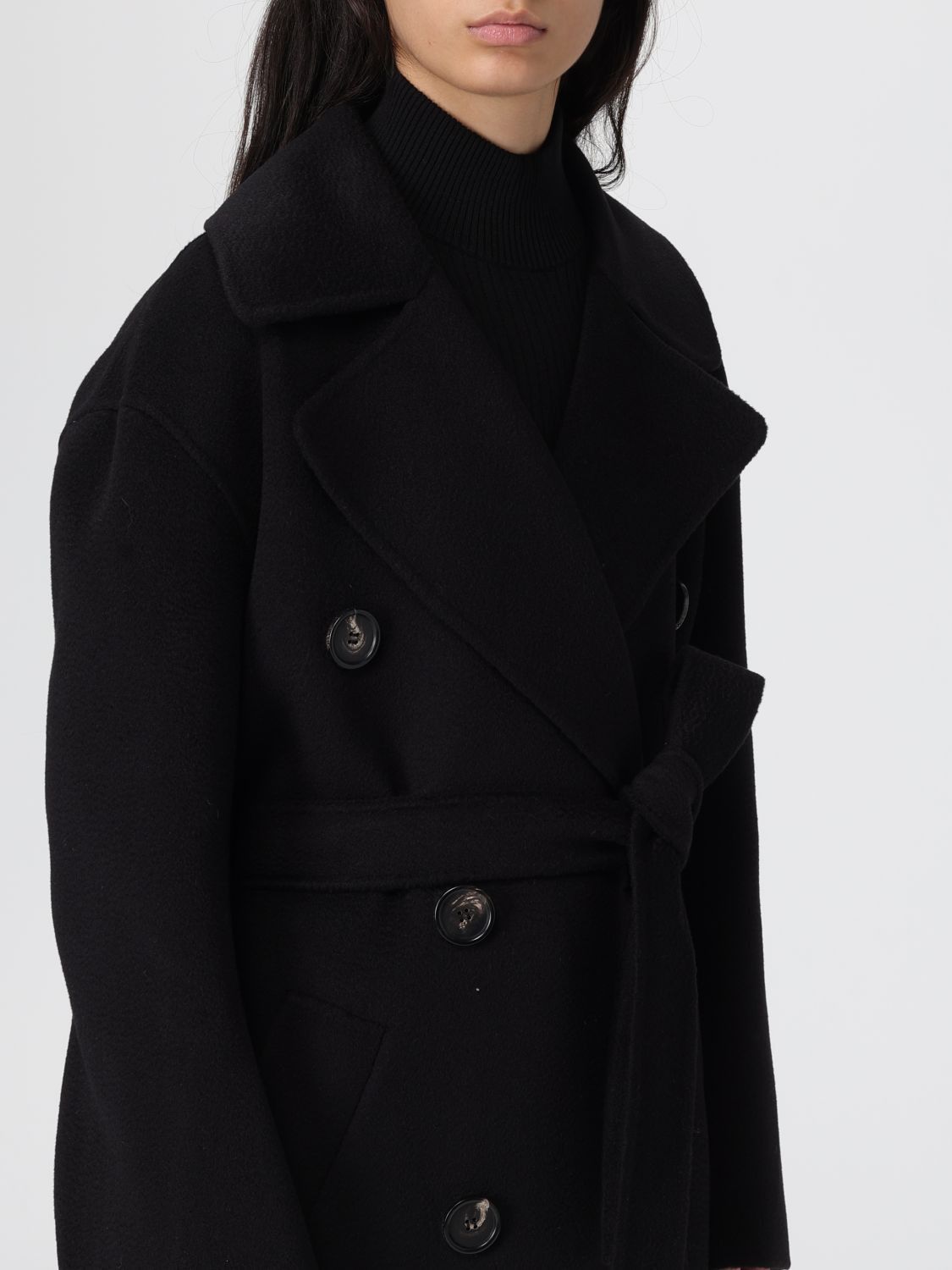 Max Mara Max Mara Trench Coat Woman Black Size XS / US 0-2 / IT 36-38 - 4 Thumbnail