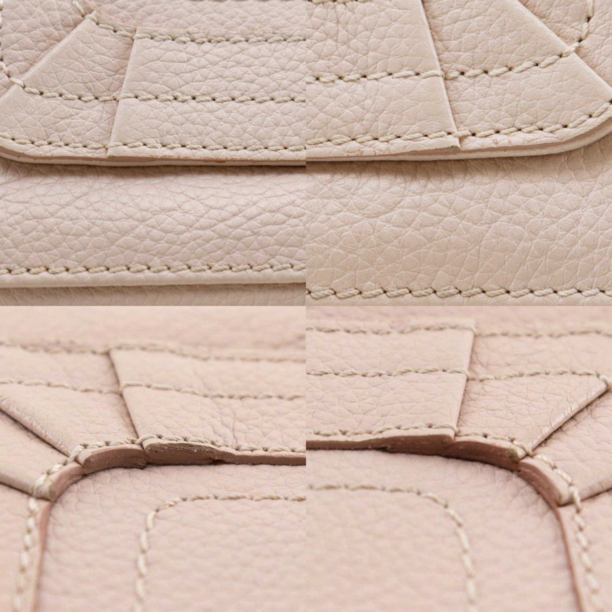 Chloe Chloé Chloe Paraty Round Long Wallet 3P0375-043 Leather Nude Pink Women's Size ONE SIZE - 9 Thumbnail