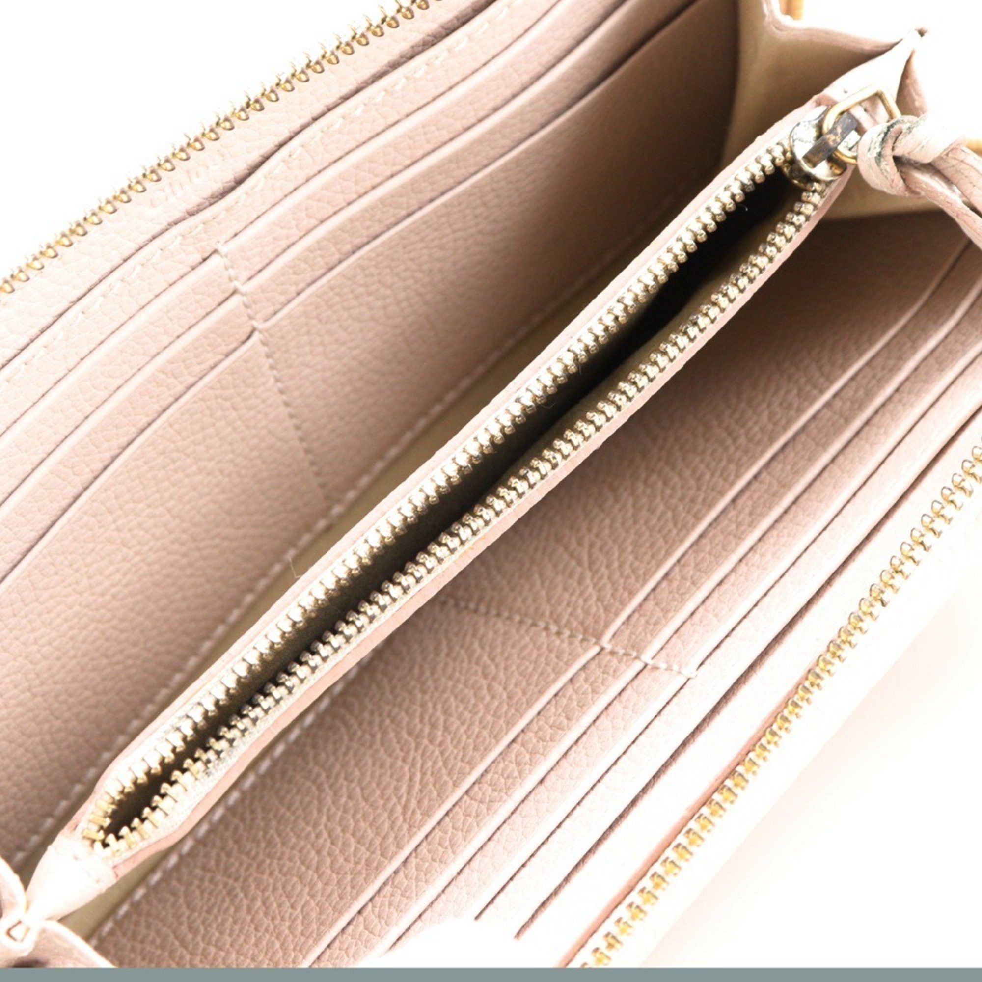Chloe Chloé Chloe Paraty Round Long Wallet 3P0375-043 Leather Nude Pink Women's Size ONE SIZE - 5 Thumbnail