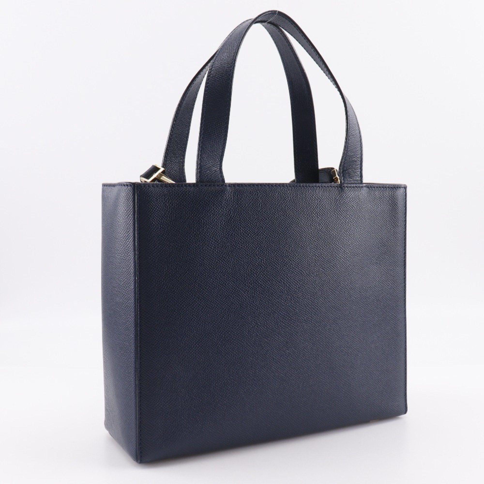 Celine Celine MC1739 Calfskin Navy Blue 2-Way A5 Shoulder Bag for Women Size ONE SIZE - 3 Thumbnail