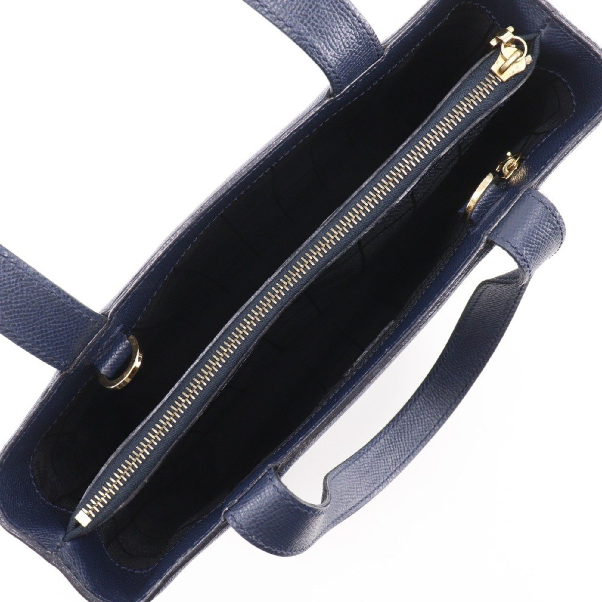 Celine Celine MC1739 Calfskin Navy Blue 2-Way A5 Shoulder Bag for Women Size ONE SIZE - 6 Thumbnail