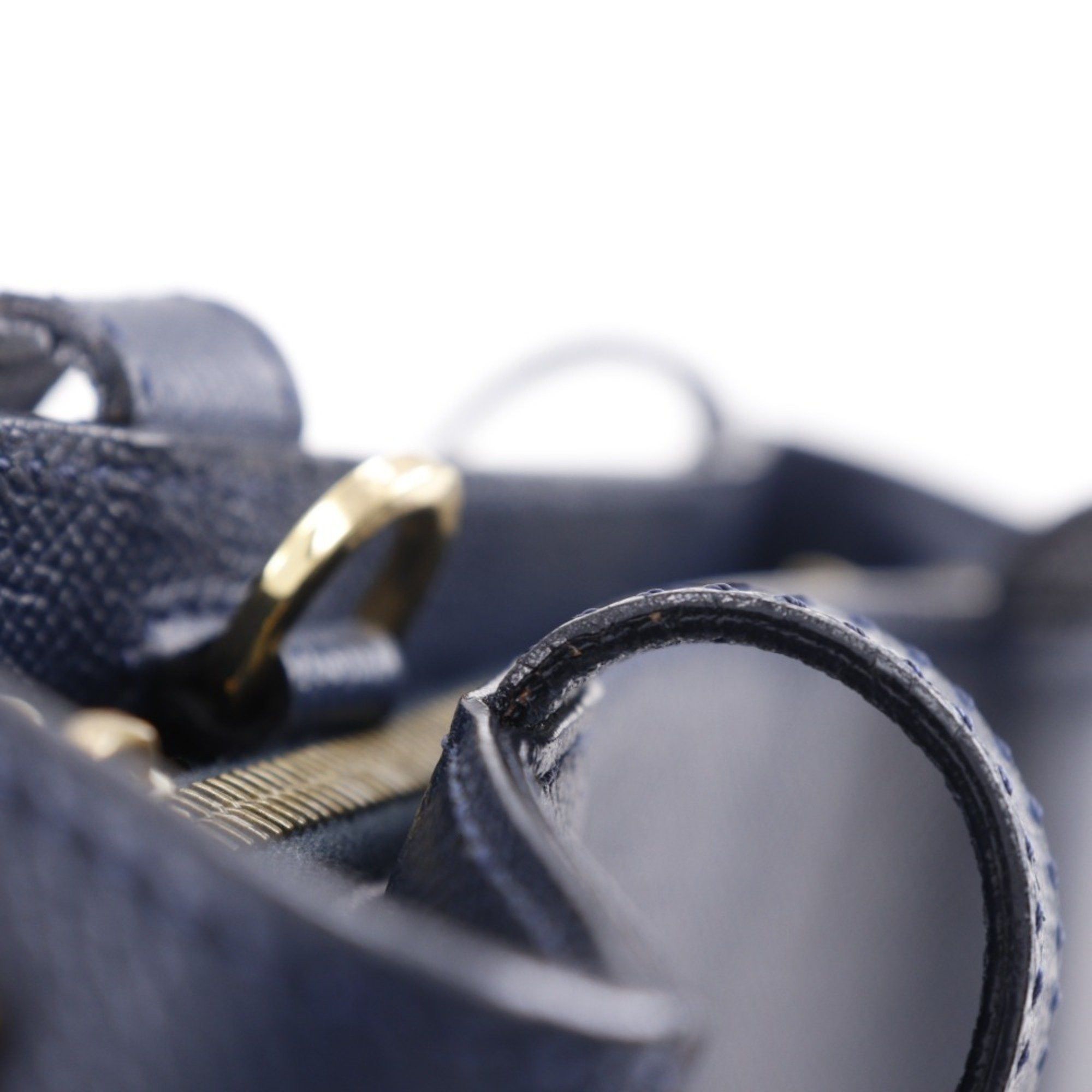 Celine Celine MC1739 Calfskin Navy Blue 2-Way A5 Shoulder Bag for Women Size ONE SIZE - 11 Thumbnail