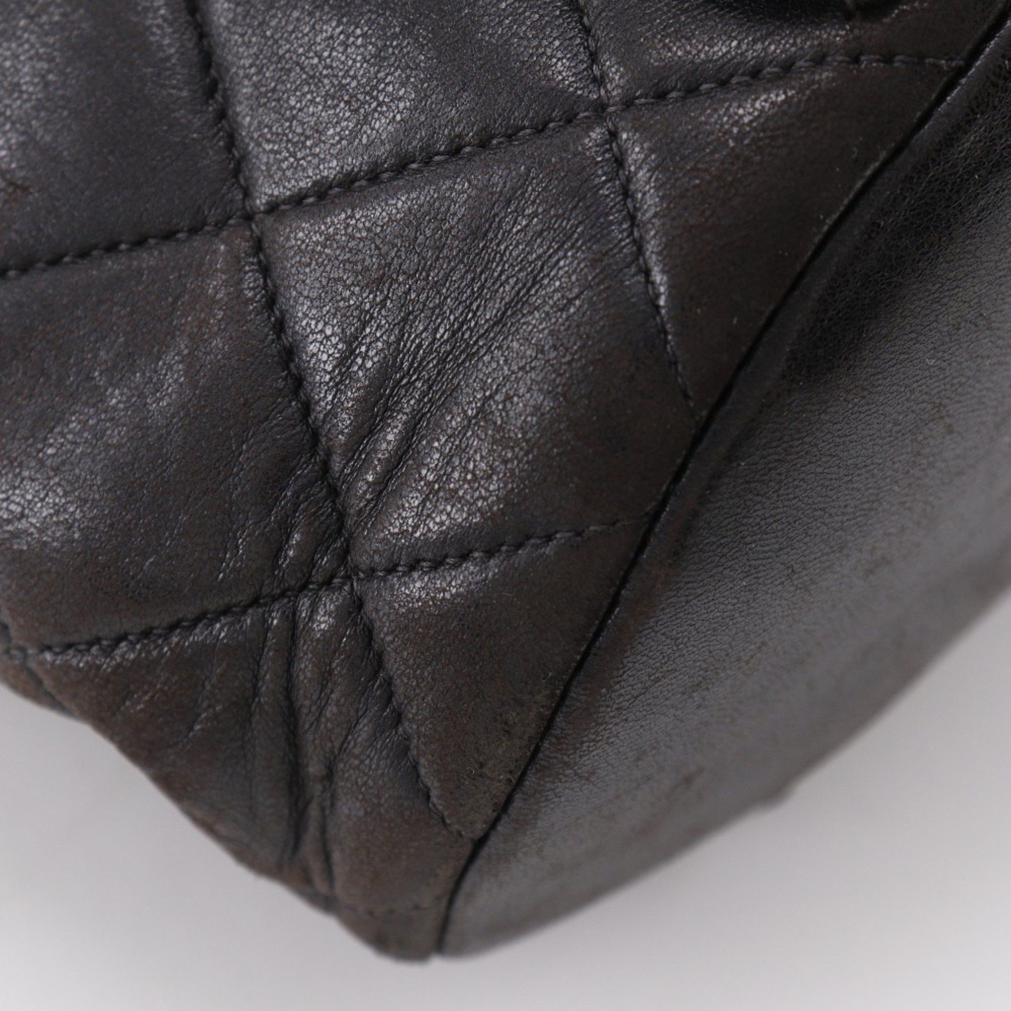 Chanel CHANEL Matelasse Backpack/Daypack with Chain, Coco Mark, A10177, Lambskin, Black, A5, Turn Lock, Women's, B-Rank Size ONE SIZE - 4 Thumbnail
