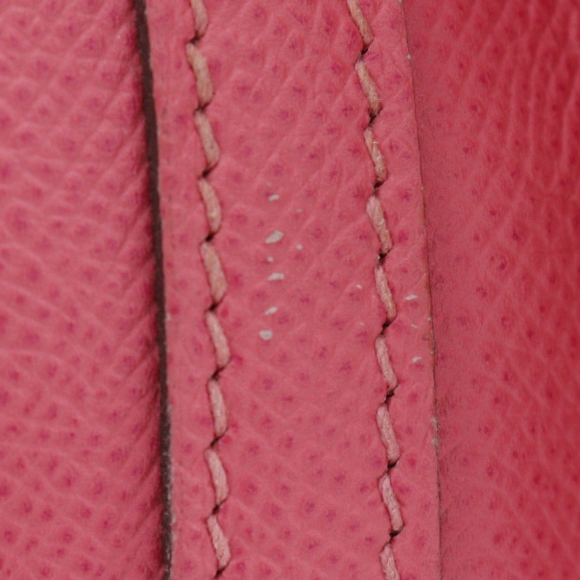 Hermes Hermès Garden PM Tote Bag, Epsom Leather, 2017, Pink, A Snap Button, Party PM, Women's