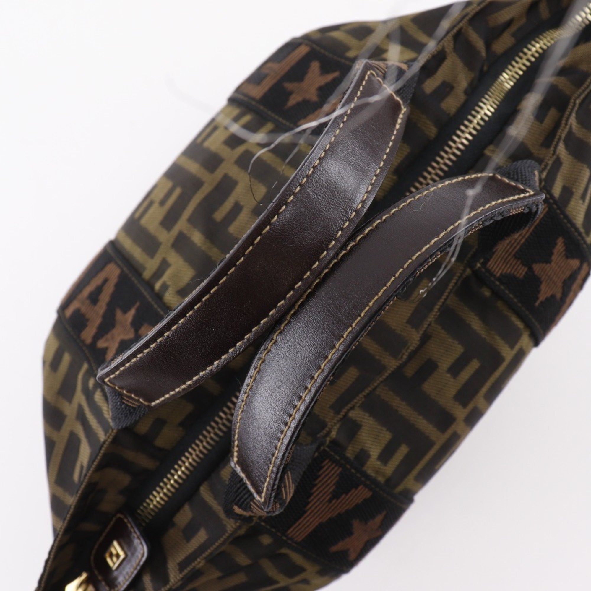 Fendi FENDI Zucca handbag in nylon canvas, brown, A5 size, for women Size ONE SIZE - 5 Thumbnail