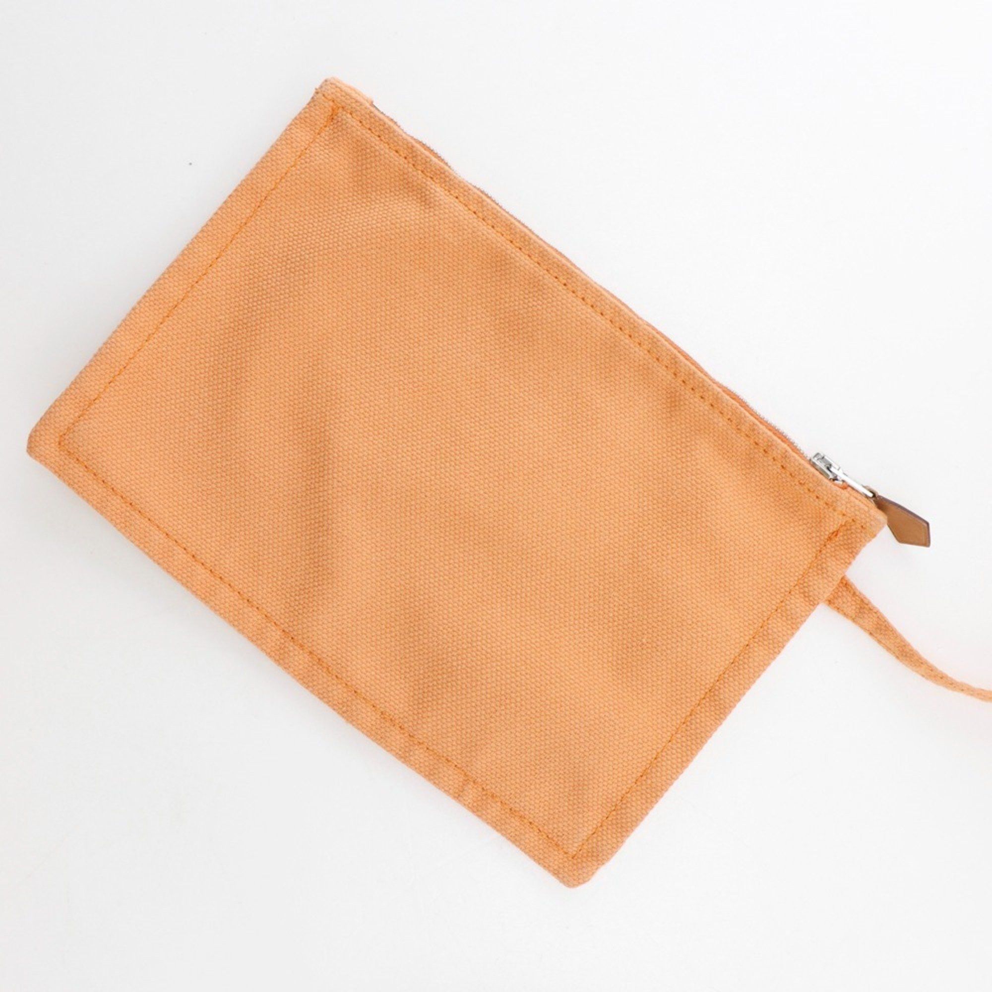 Hermes Hermes Hermès Bora PM Handbag, Canvas, Orange, Snap Buttons, Women's Size ONE SIZE - 17 Thumbnail