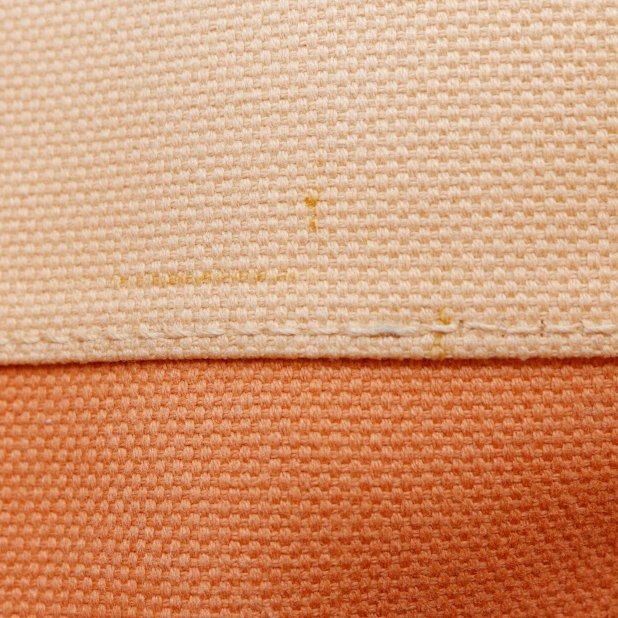Hermes Hermes Hermès Bora PM Handbag, Canvas, Orange, Snap Buttons, Women's Size ONE SIZE - 10 Thumbnail