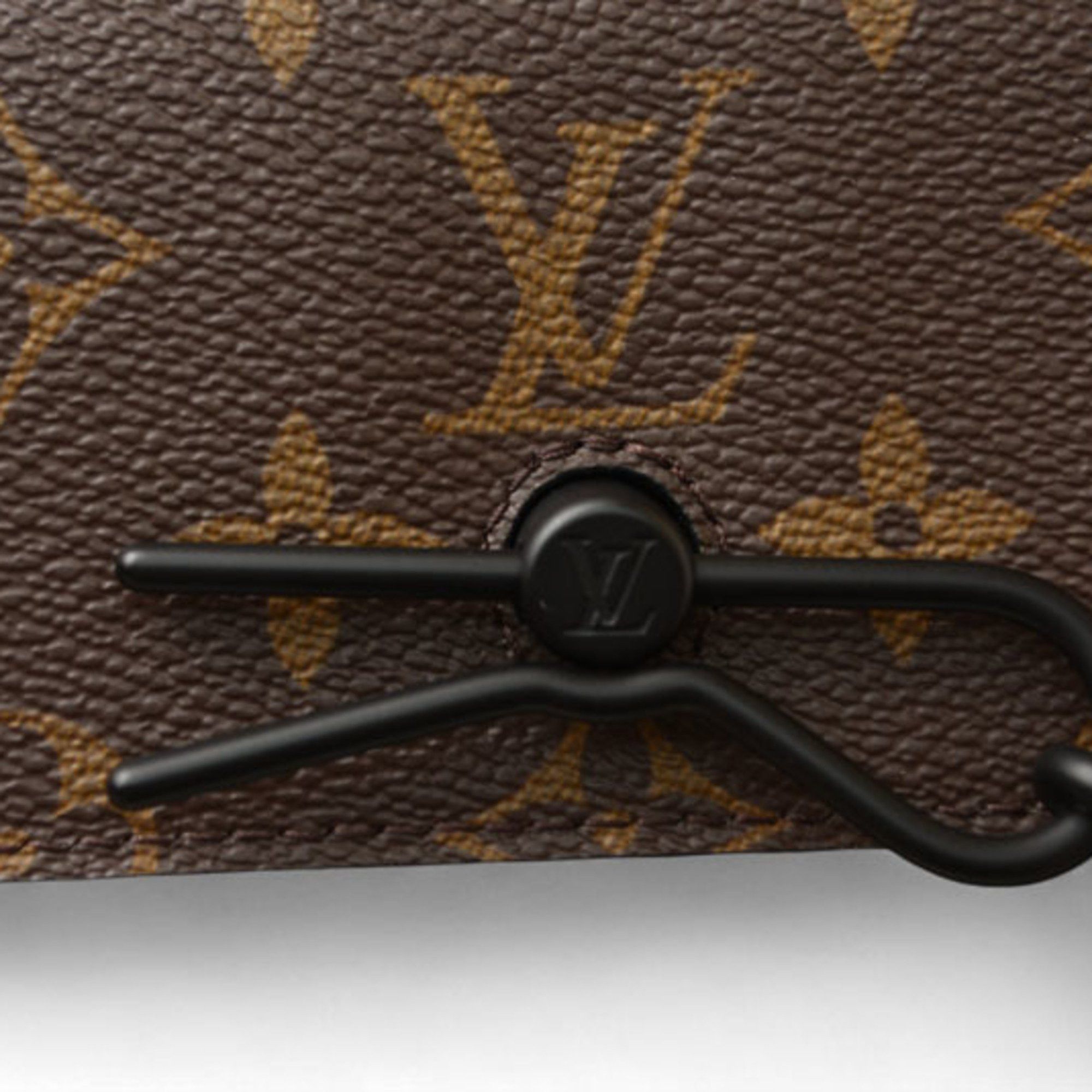 Louis Vuitton Louis Vuitton Second Bag Clutch LOUIS VUITTON Pochette Steamer Monogram Taiga Khaki M30583 Size ONE SIZE - 4 Thumbnail