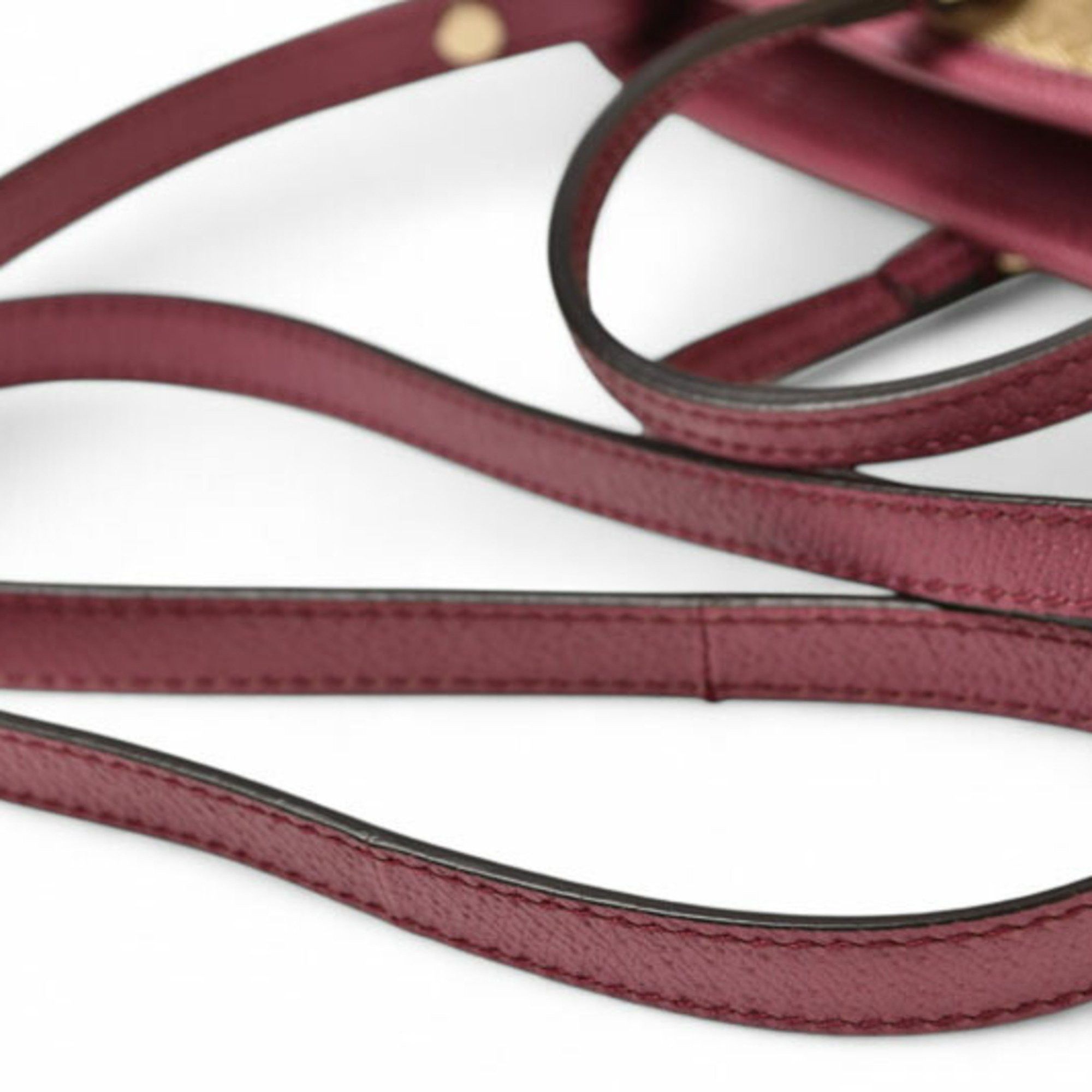 Gucci Gucci 2-way handbag/shoulder bag in GG canvas, beige and pink, 353121 Size ONE SIZE - 9 Thumbnail