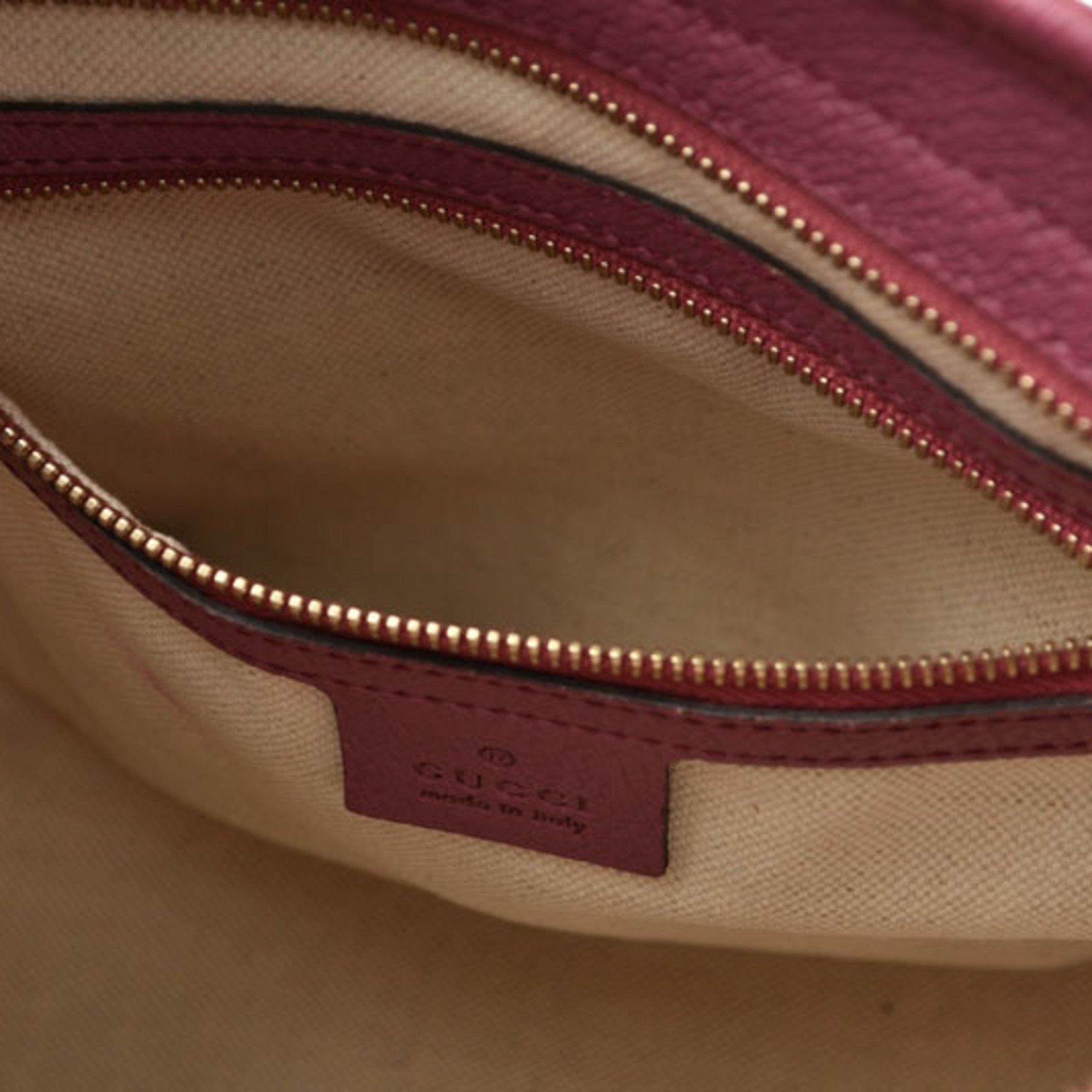 Gucci Gucci 2-way handbag/shoulder bag in GG canvas, beige and pink, 353121 Size ONE SIZE - 14 Thumbnail