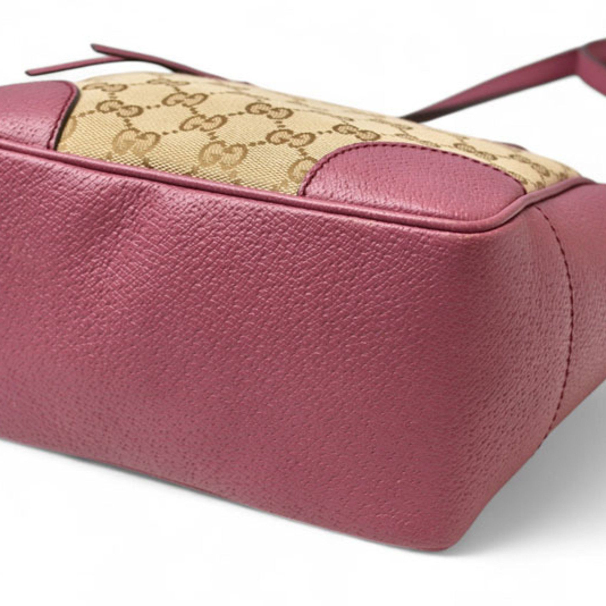 Gucci Gucci 2-way handbag/shoulder bag in GG canvas, beige and pink, 353121 Size ONE SIZE - 6 Thumbnail