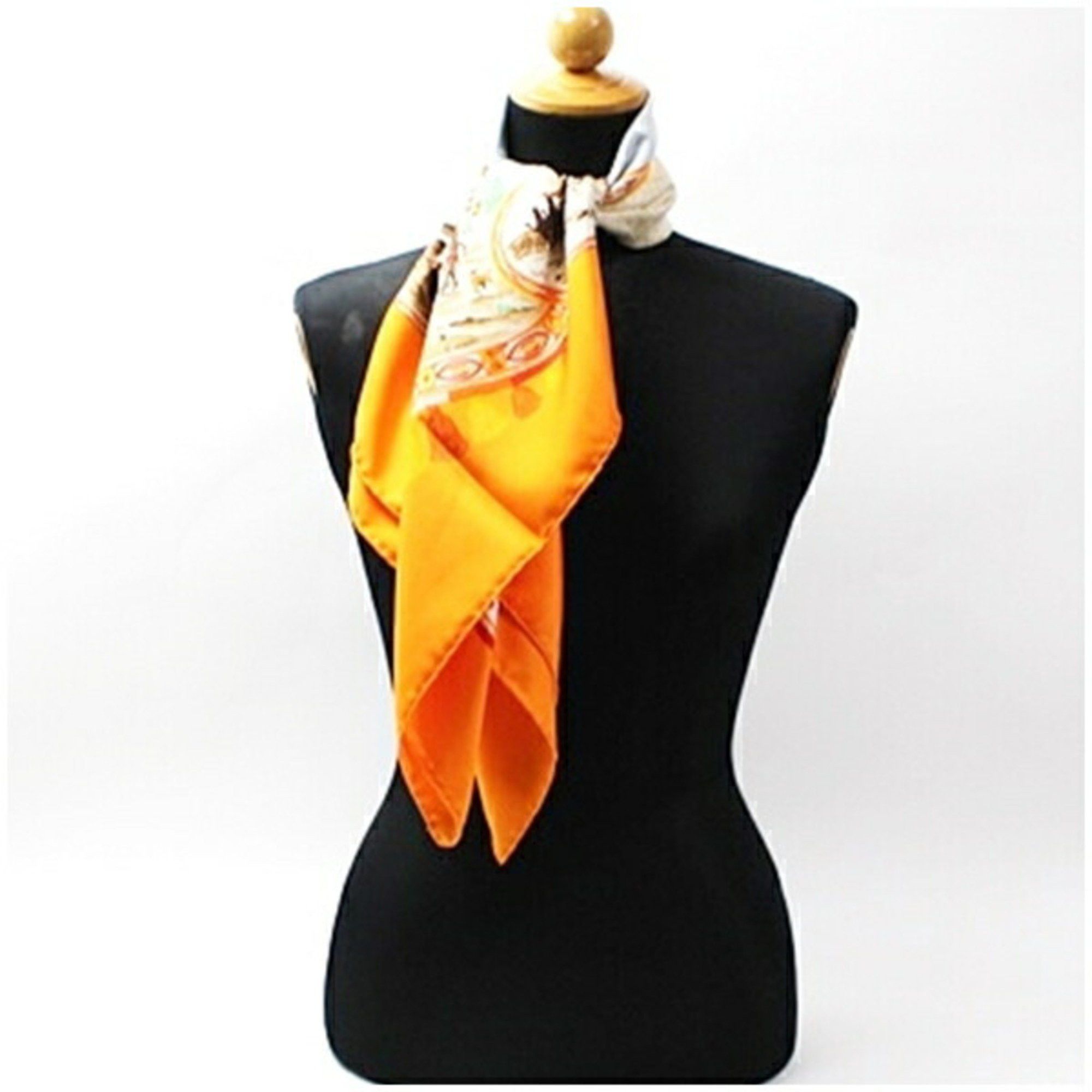 Hermes Hermes scarf muffler Carré 90 CAVALIERS PEULS Pool tribe riders HERMES women's Size ONE SIZE - 4 Thumbnail