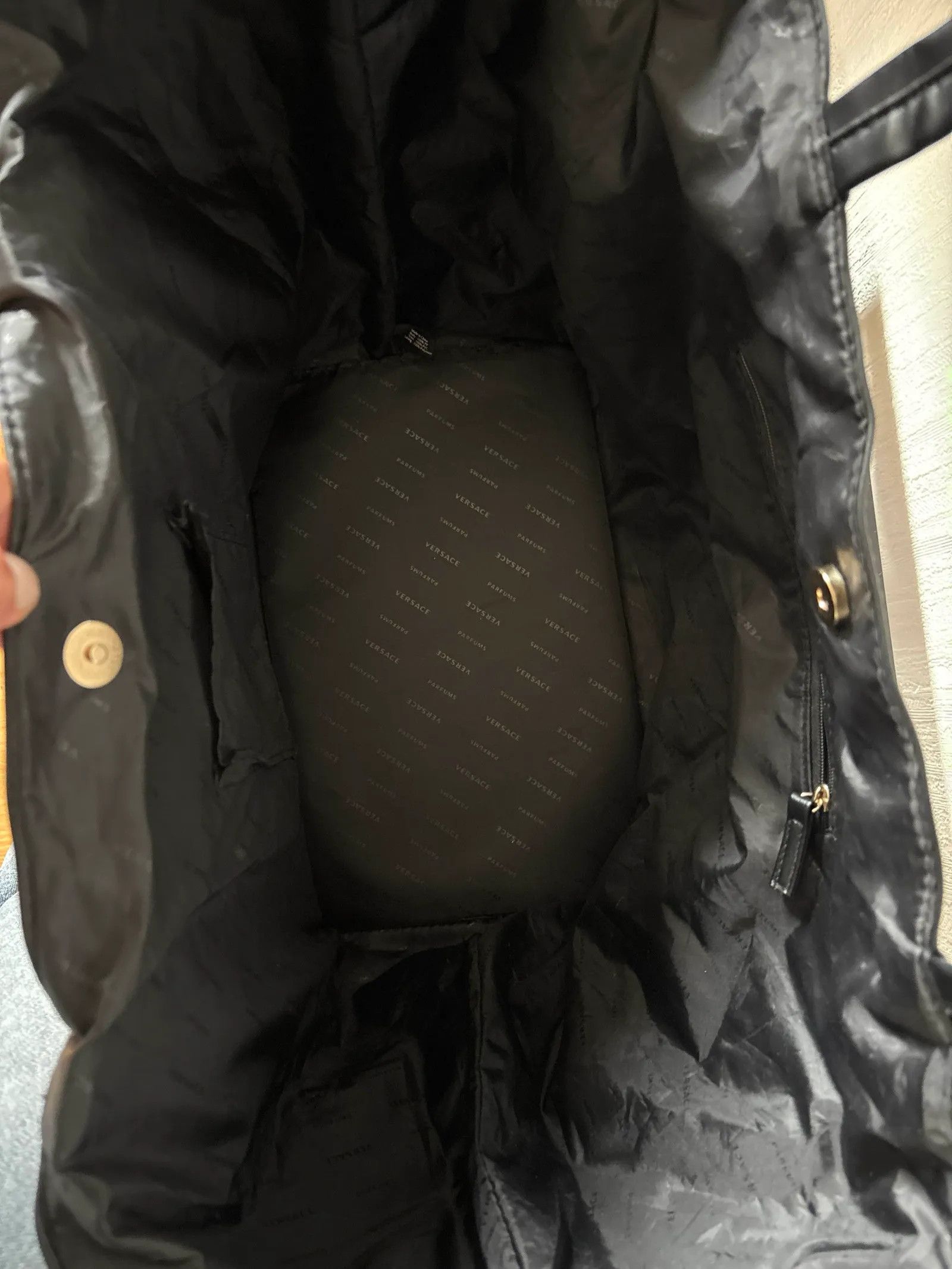 Versace Versace Versace Parfums Gold Tote Bag Bucket Bag Size ONE SIZE - 4 Thumbnail