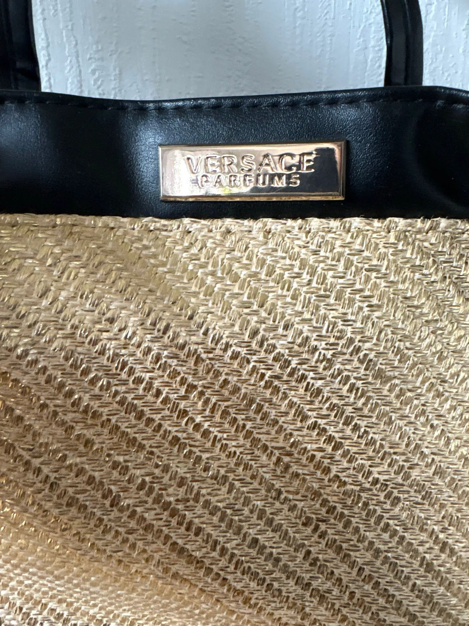 Versace Versace Versace Parfums Gold Tote Bag Bucket Bag Size ONE SIZE - 2 Thumbnail