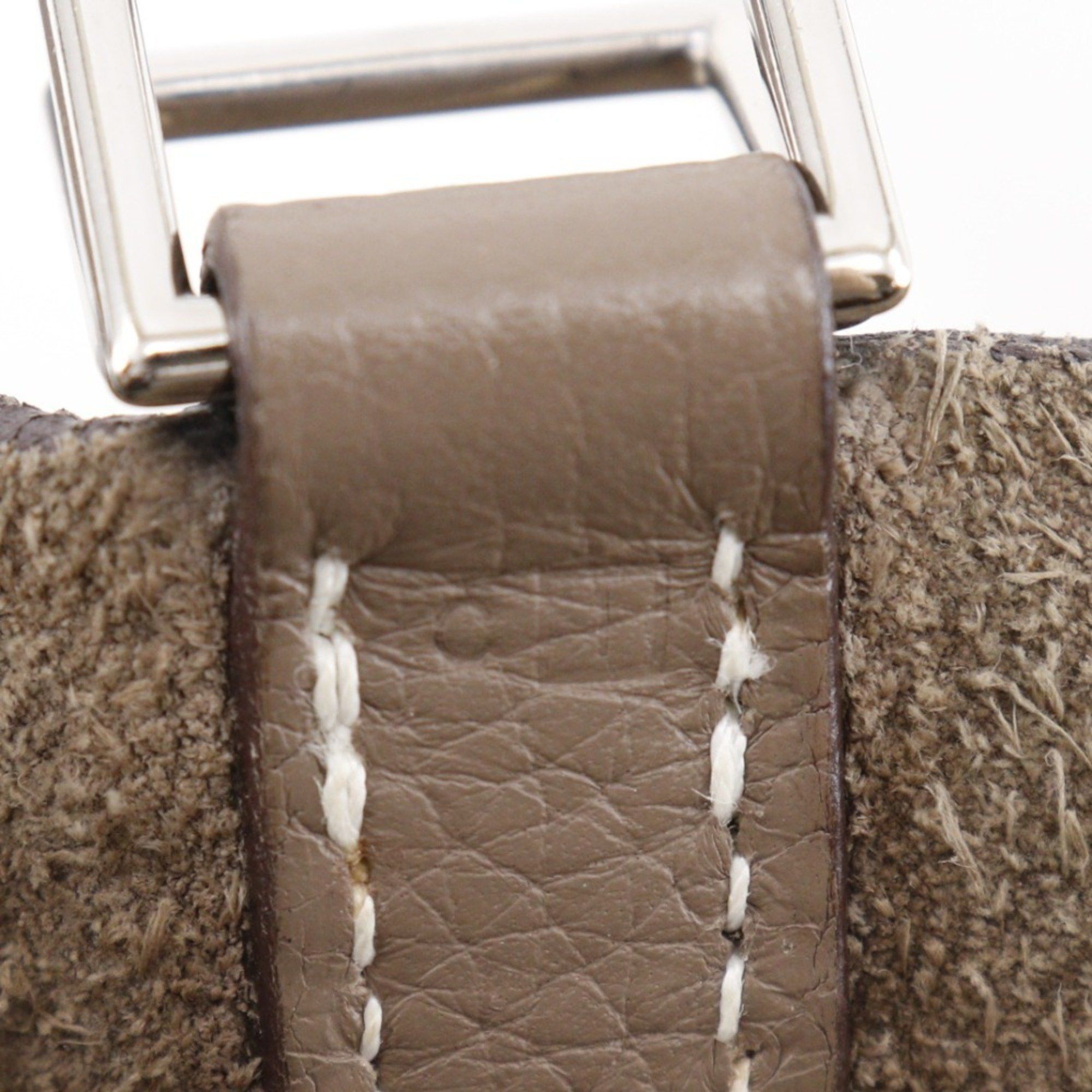Hermes Hermes Hermès Picotin MM Handbag in Taurillon Clemence Etoupe Leather, 2005, with Belt Clasp, Women's Size ONE SIZE - 7 Thumbnail
