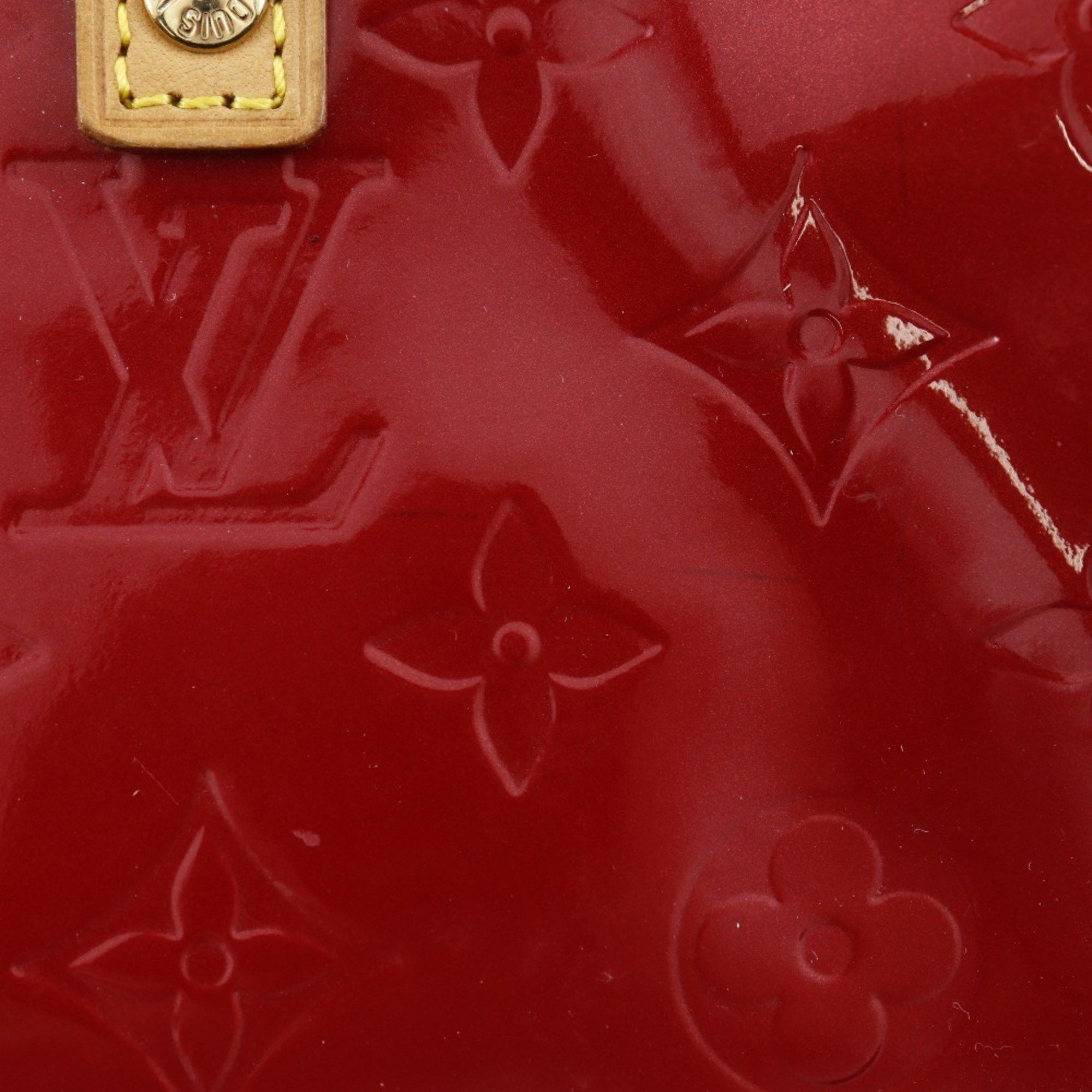 Louis Vuitton Louis Vuitton Lead PM Handbag M91990 Monogram Vernis Pomme d'Amour 2006 Red MI1006 A5 Women's Size ONE SIZE - 10 Thumbnail
