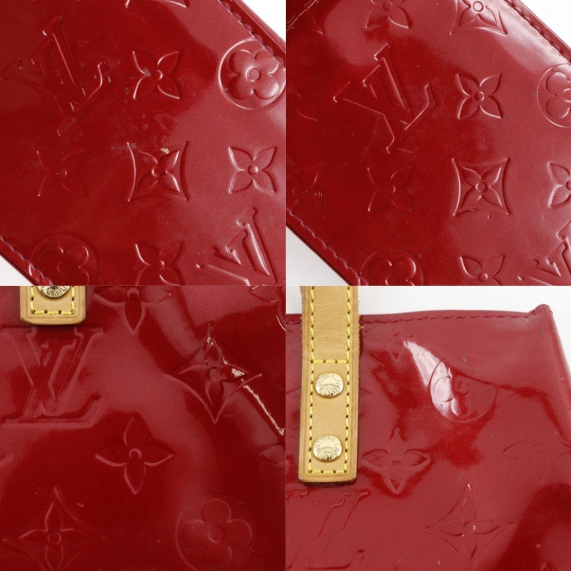 Louis Vuitton Louis Vuitton Lead PM Handbag M91990 Monogram Vernis Pomme d'Amour 2006 Red MI1006 A5 Women's Size ONE SIZE - 9 Thumbnail