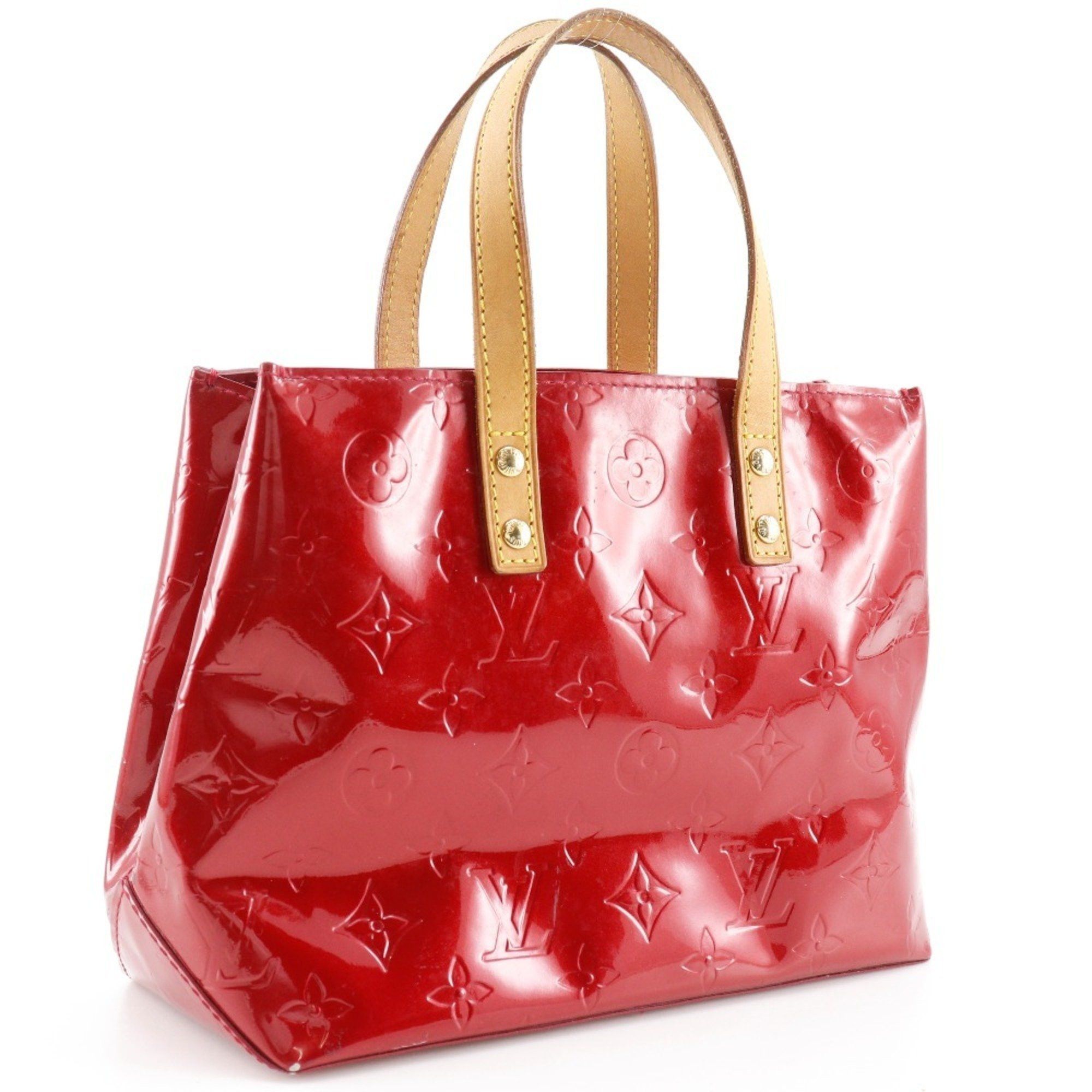 Louis Vuitton Louis Vuitton Lead PM Handbag M91990 Monogram Vernis Pomme d'Amour 2006 Red MI1006 A5 Women's Size ONE SIZE - 3 Thumbnail