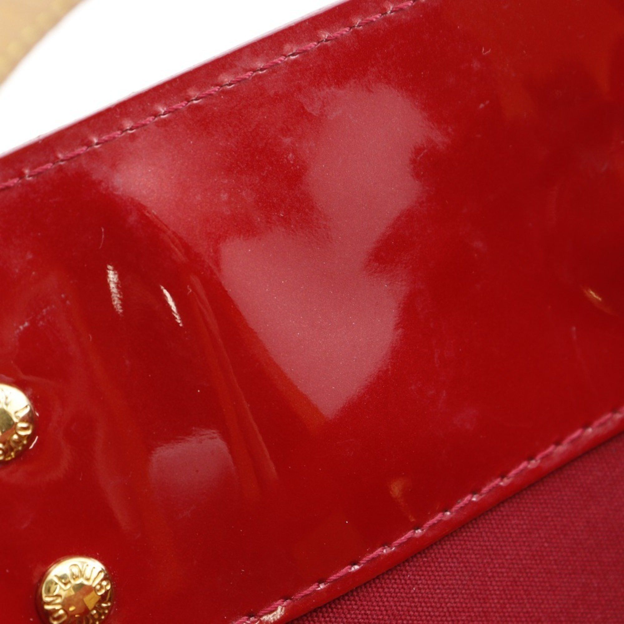Louis Vuitton Louis Vuitton Lead PM Handbag M91990 Monogram Vernis Pomme d'Amour 2006 Red MI1006 A5 Women's Size ONE SIZE - 11 Thumbnail