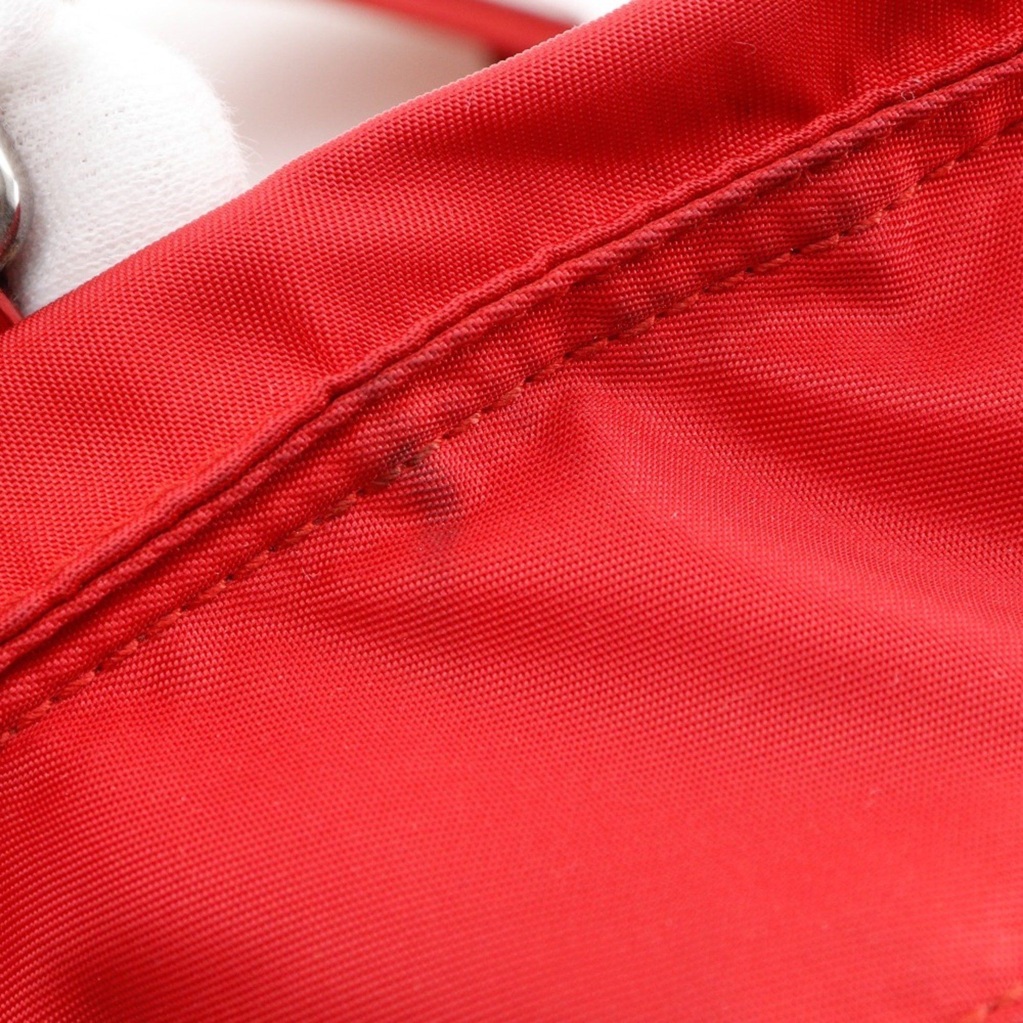 Prada Prada A5 Shoulder Handbag, Nylon, Red, 2-Way, Women's Size ONE SIZE - 11 Thumbnail