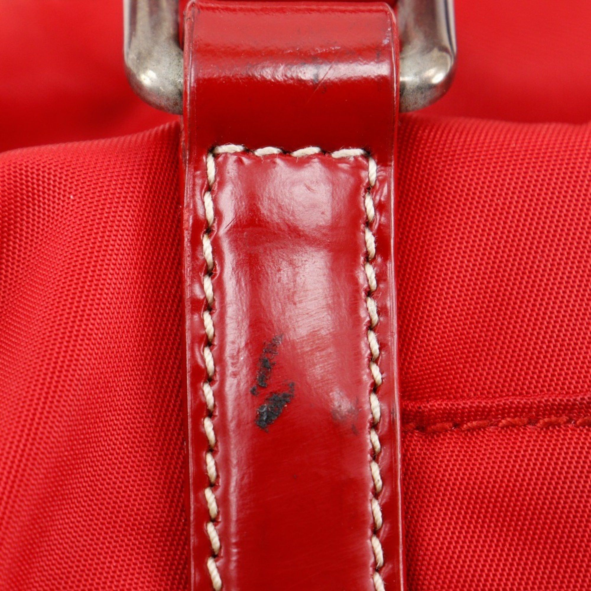 Prada Prada A5 Shoulder Handbag, Nylon, Red, 2-Way, Women's Size ONE SIZE - 12 Thumbnail