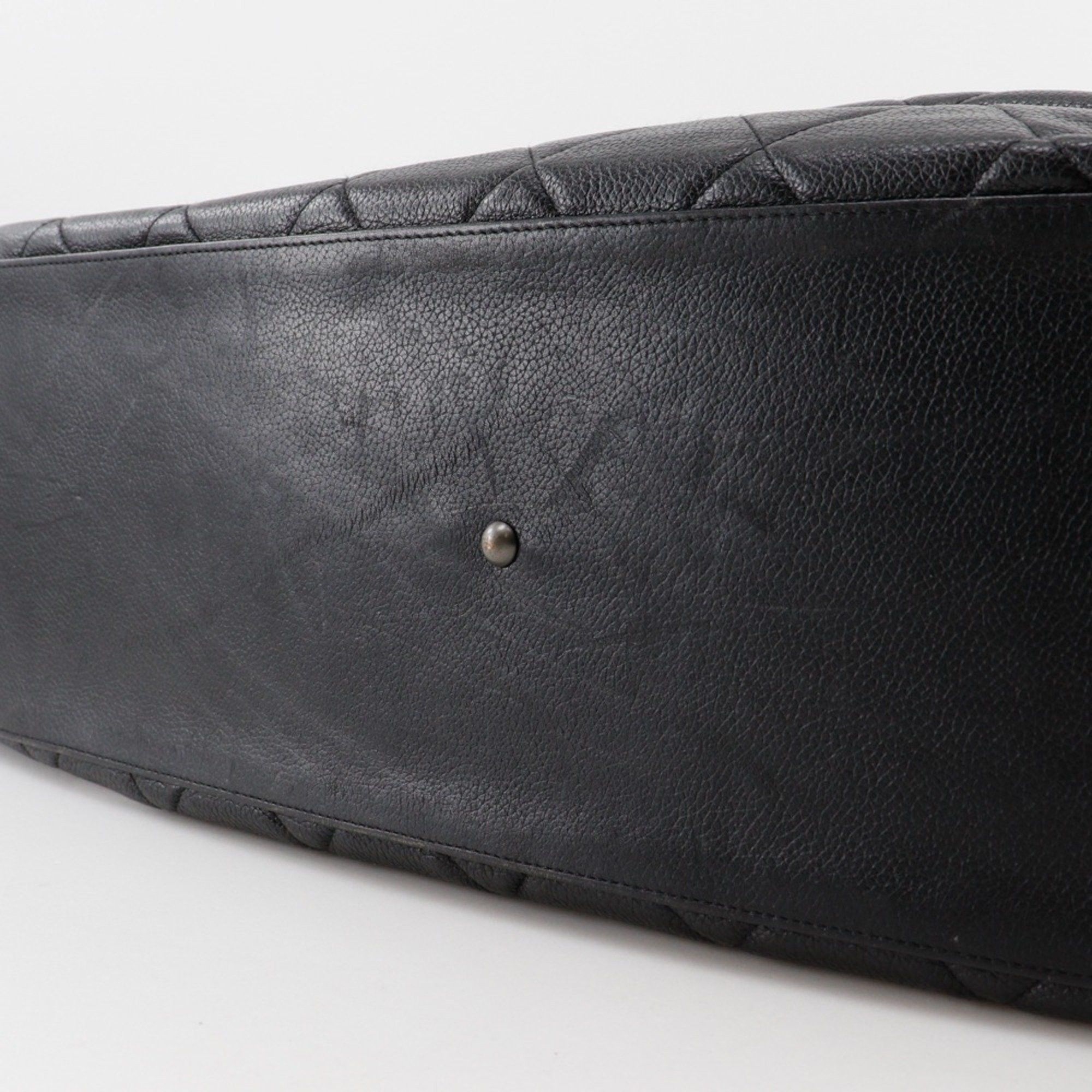 Chanel CHANEL Matelasse Boston Bag, Caviar Leather and Enamel, Black, Women's Size ONE SIZE - 8 Thumbnail