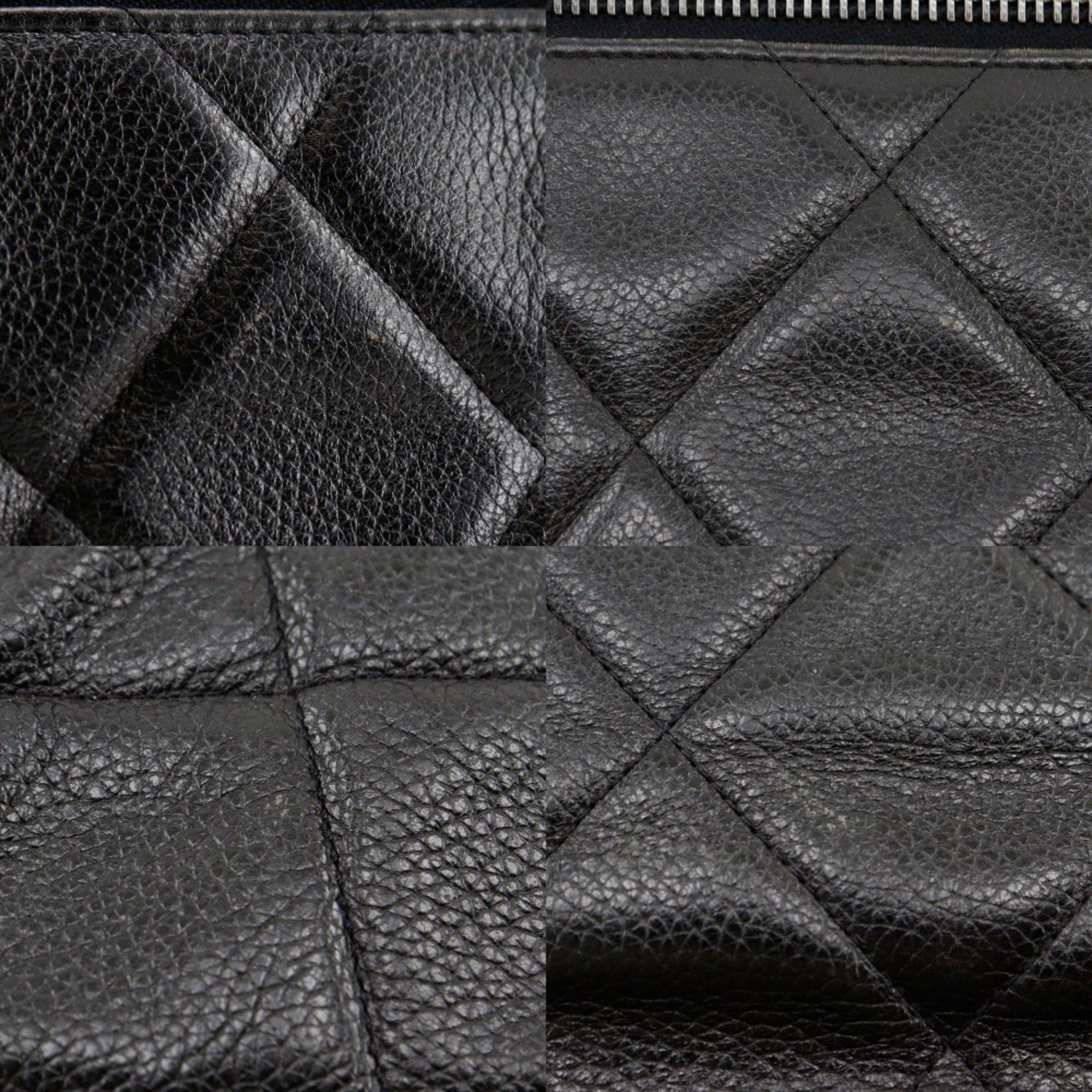 Chanel CHANEL Matelasse Boston Bag, Caviar Leather and Enamel, Black, Women's Size ONE SIZE - 10 Thumbnail