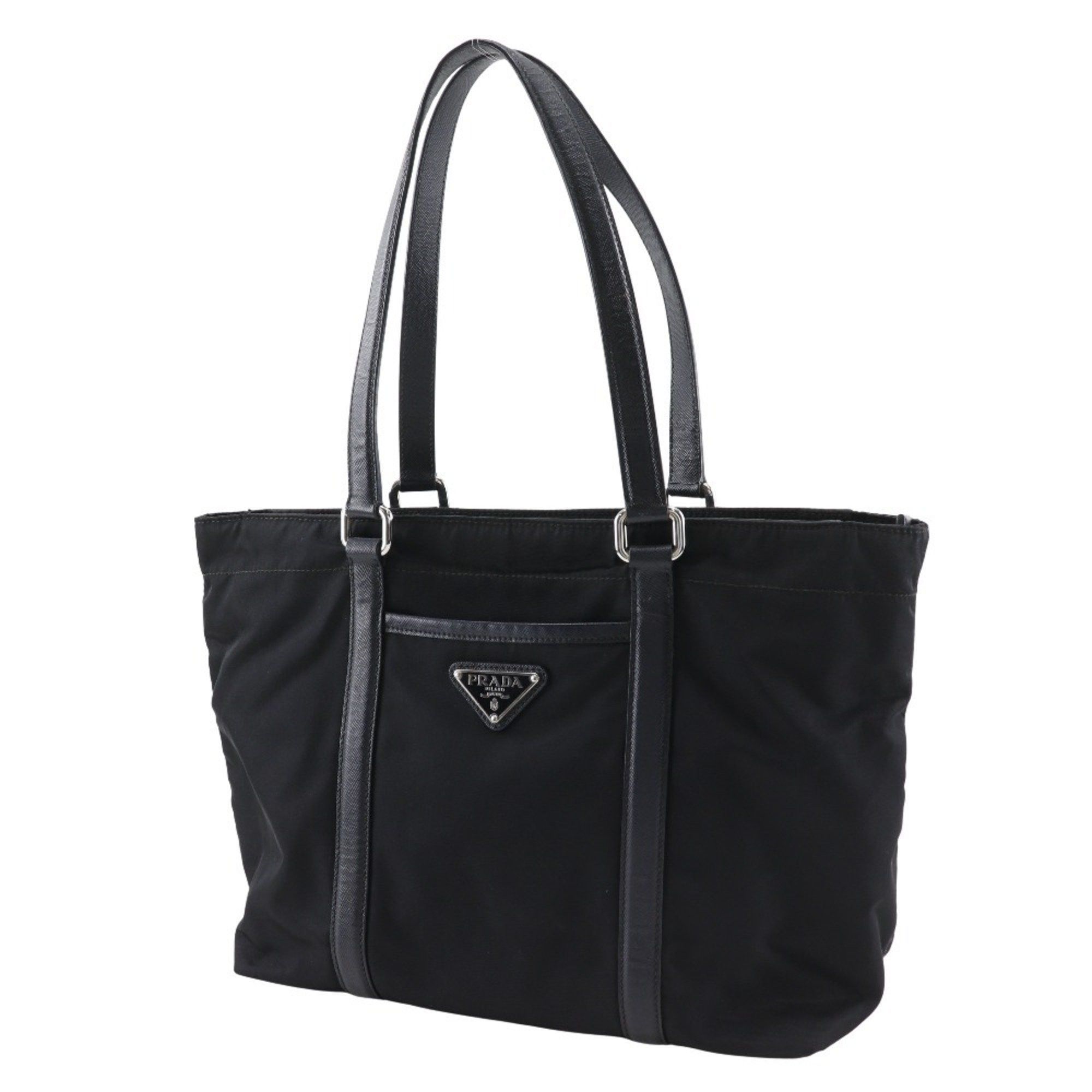 Prada Prada Tote Bag BR2311 Nylon and Leather NERO Black Women's Size ONE SIZE - 2 Thumbnail