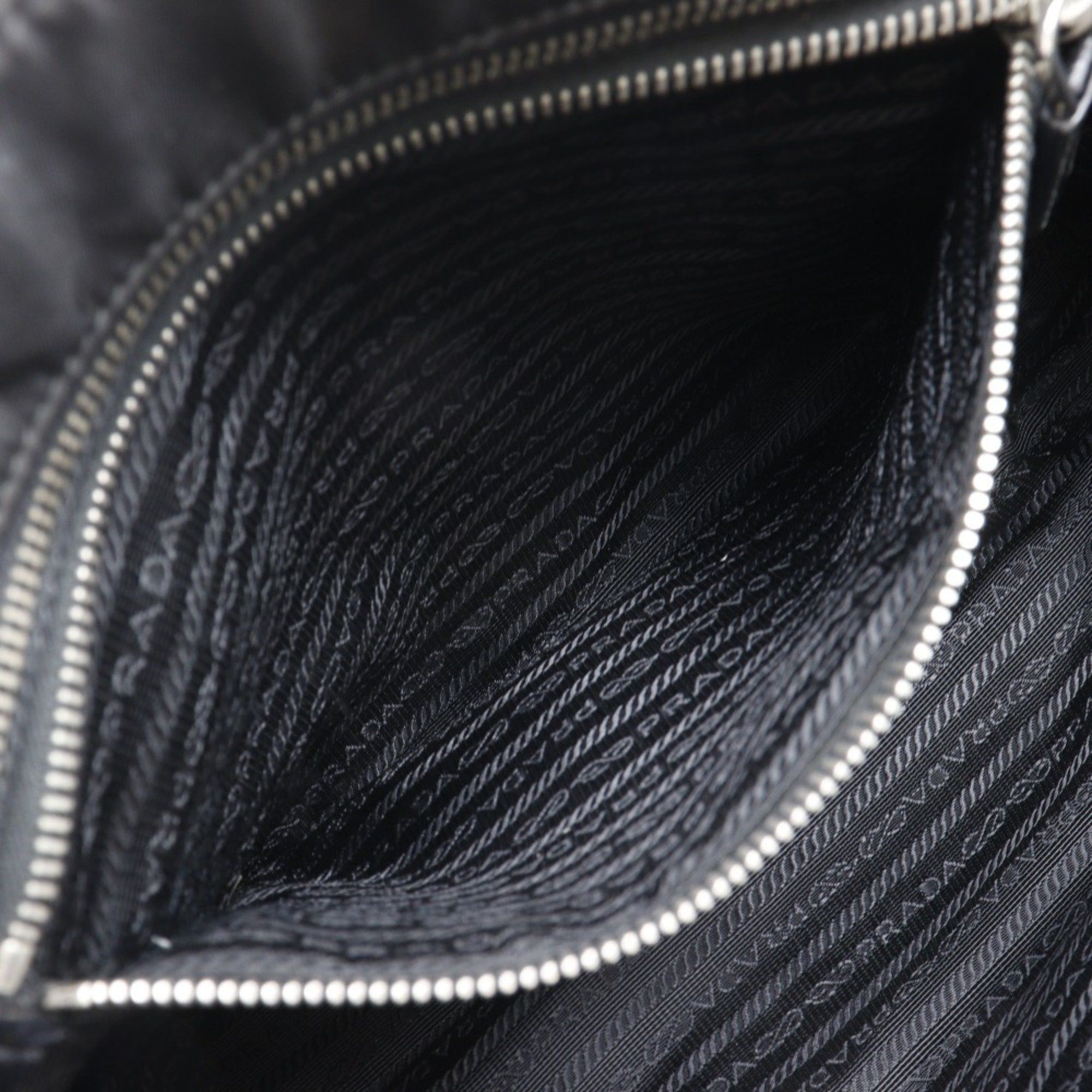 Prada Prada Tote Bag BR2311 Nylon and Leather NERO Black Women's Size ONE SIZE - 8 Thumbnail