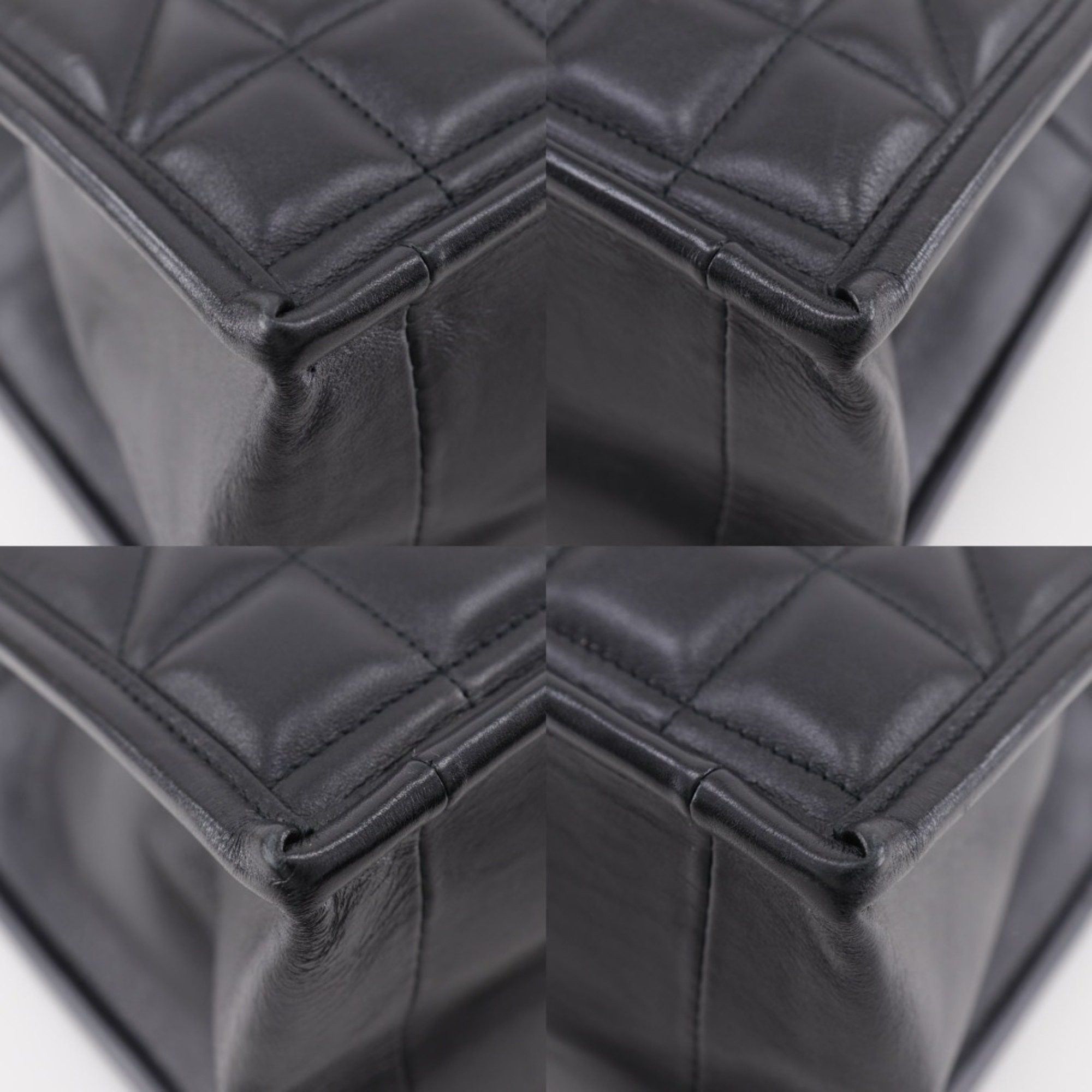 Dior Christian Dior Essential Small Tote Bag, Archi Cannage, M8720OZVJ, Black Leather, A5, Women's Size ONE SIZE - 4 Thumbnail