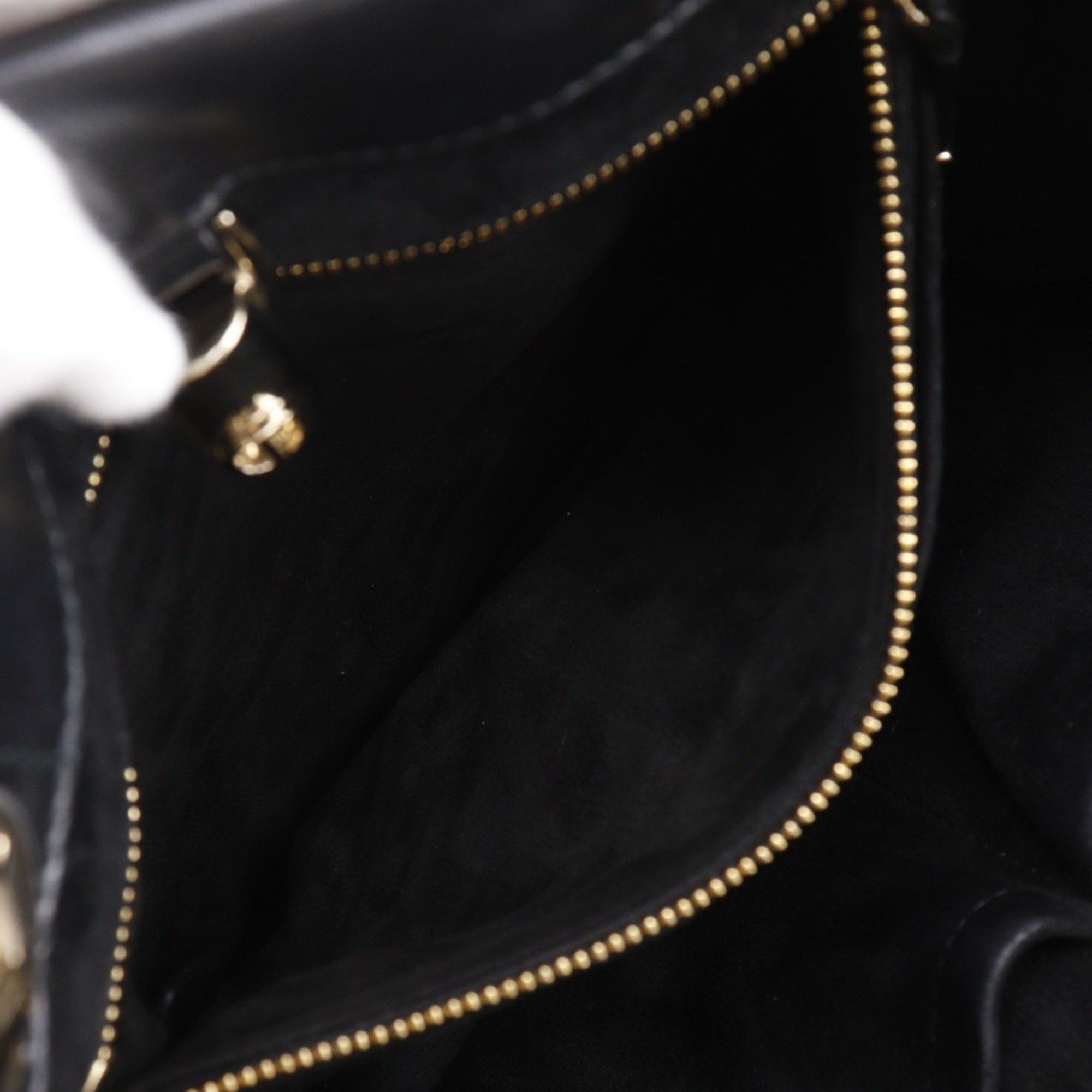 Dior Christian Dior Essential Small Tote Bag, Archi Cannage, M8720OZVJ, Black Leather, A5, Women's Size ONE SIZE - 7 Thumbnail