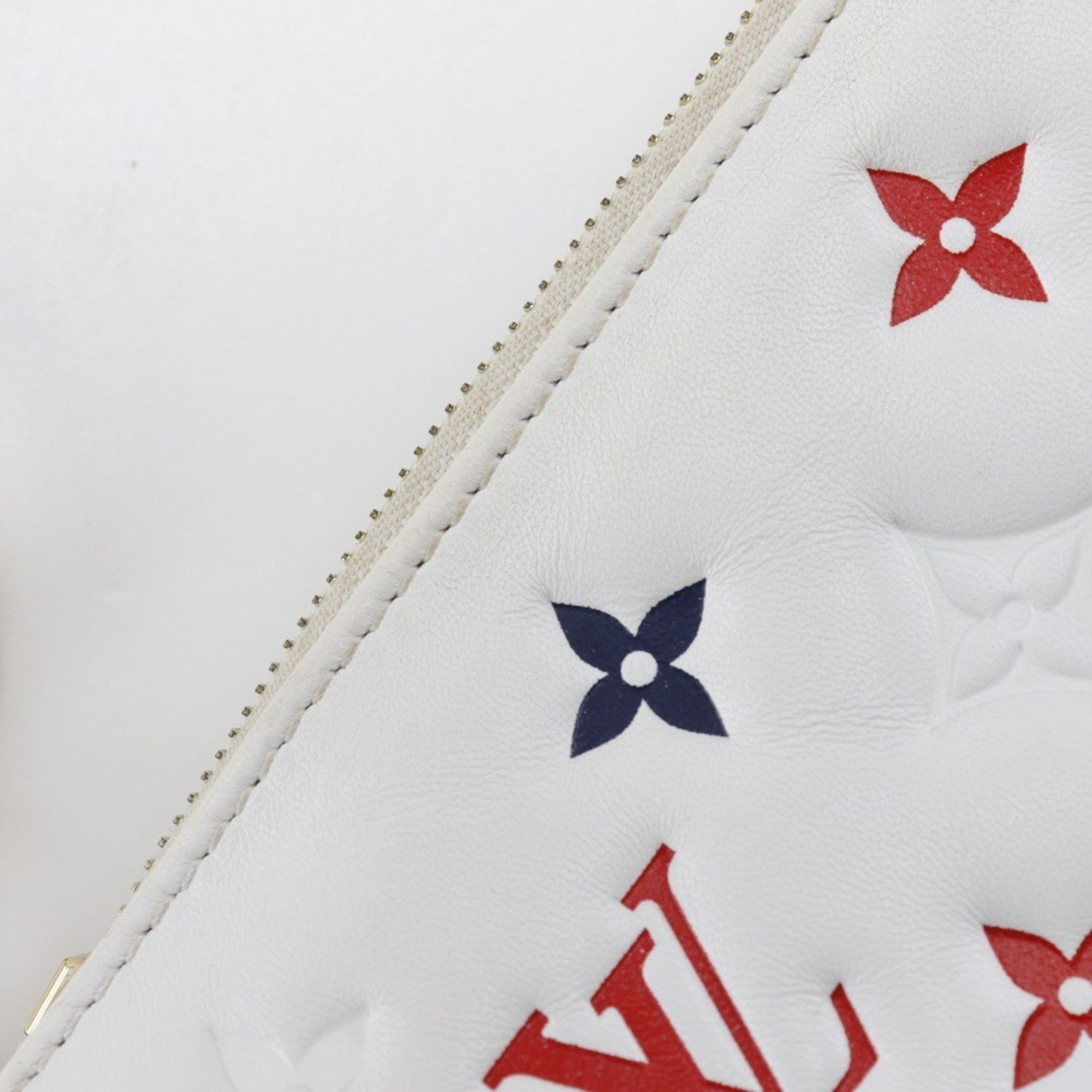 Louis Vuitton Louis Vuitton Kussan PM Shoulder Bag/Monogram Clutch M23466, White Sheepskin Leather, 2-Way, Women's Size ONE SIZE - 9 Thumbnail