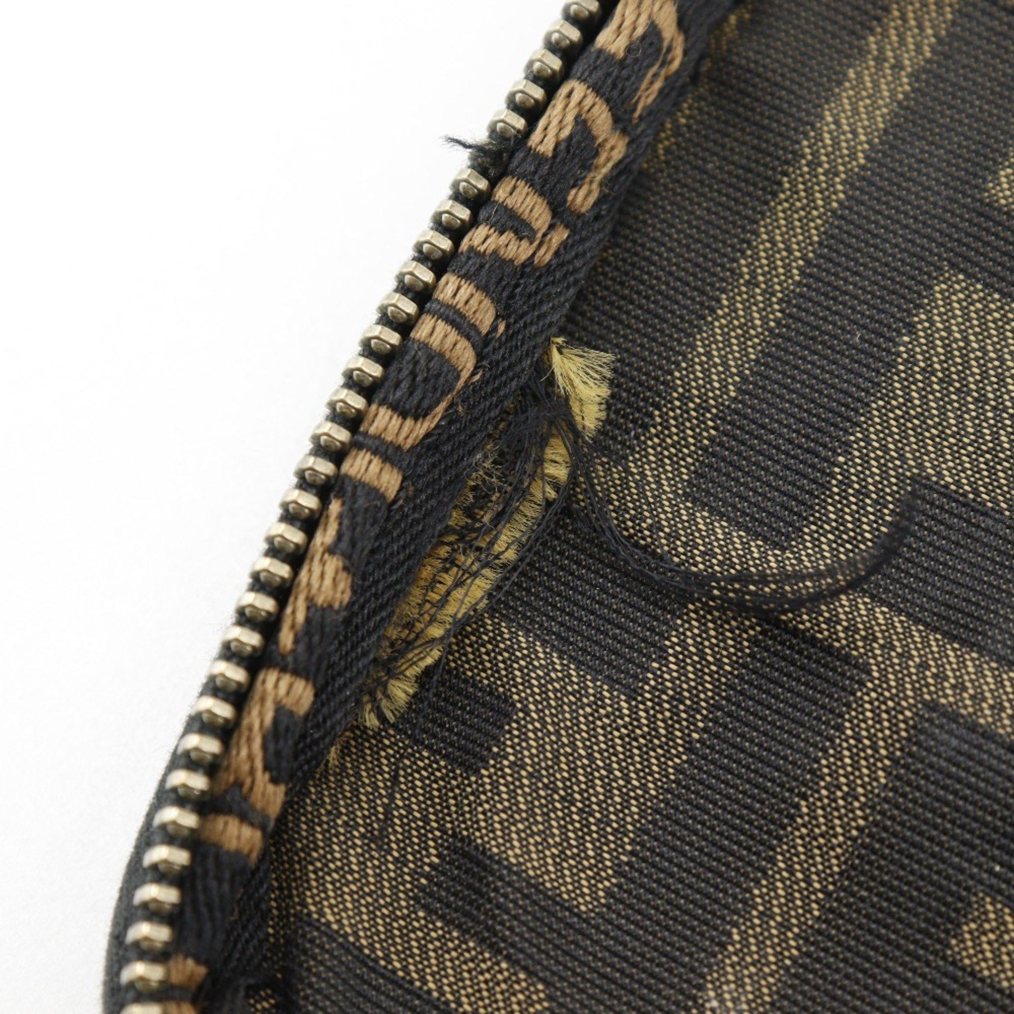 Fendi Fendi Folding Vanity Pouch, Zucca Nylon Canvas, Brown, Women's, B-Rank Size ONE SIZE - 16 Thumbnail