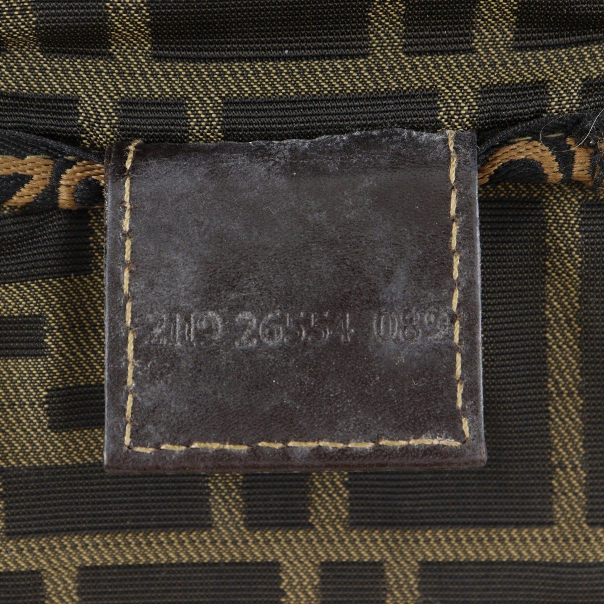 Fendi Fendi Folding Vanity Pouch, Zucca Nylon Canvas, Brown, Women's, B-Rank Size ONE SIZE - 20 Thumbnail