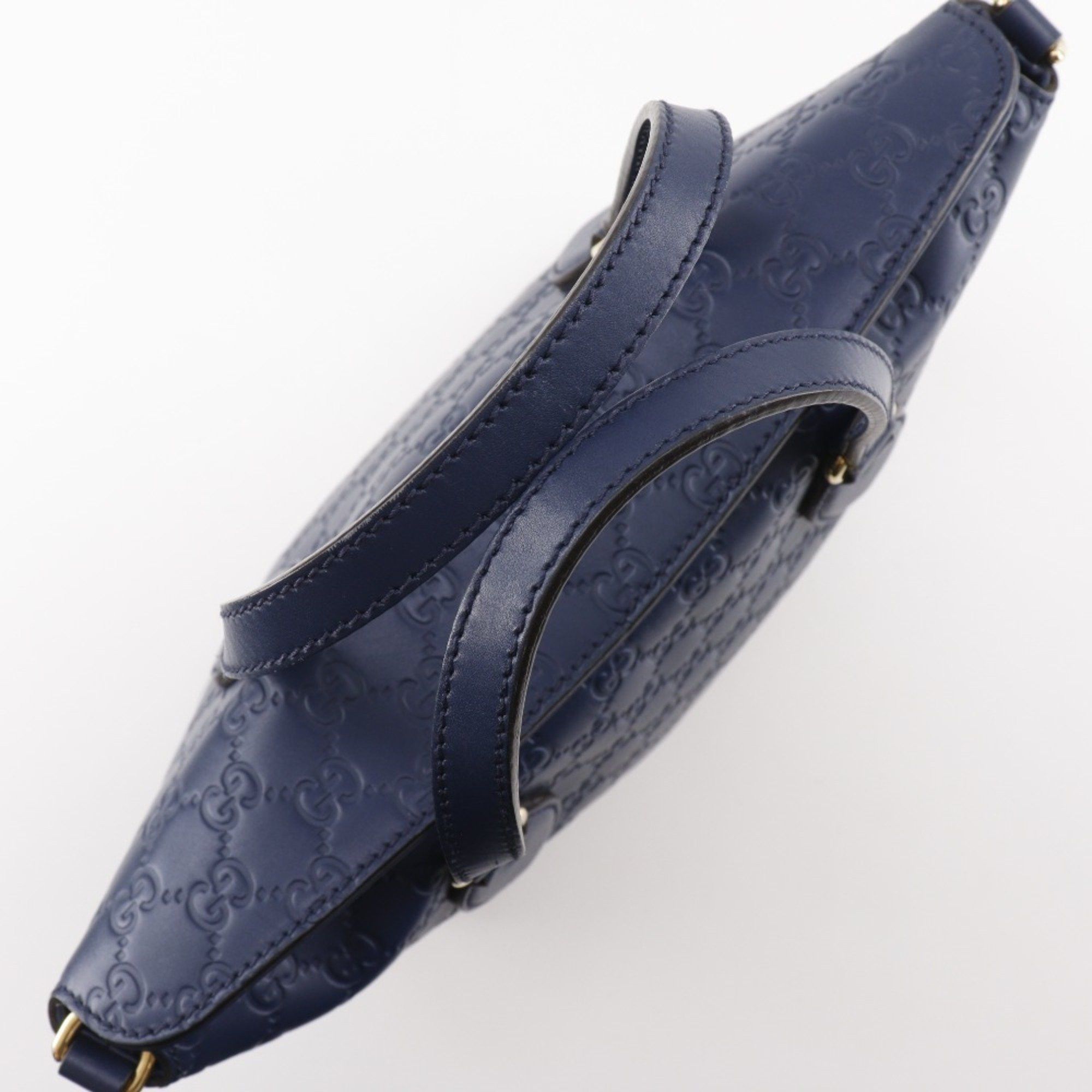 Gucci Gucci GG Handbag 428226, Shimmer Leather, Navy Blue, A5 Type, Unisex Size ONE SIZE - 5 Thumbnail
