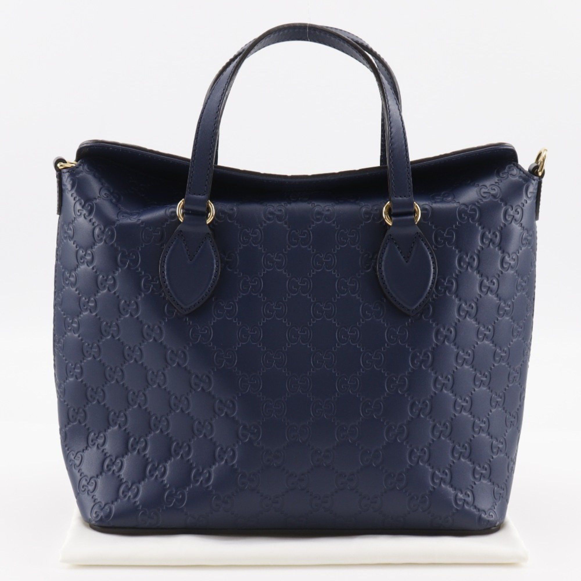 Gucci Gucci GG Handbag 428226, Shimmer Leather, Navy Blue, A5 Type, Unisex Size ONE SIZE - 20 Thumbnail