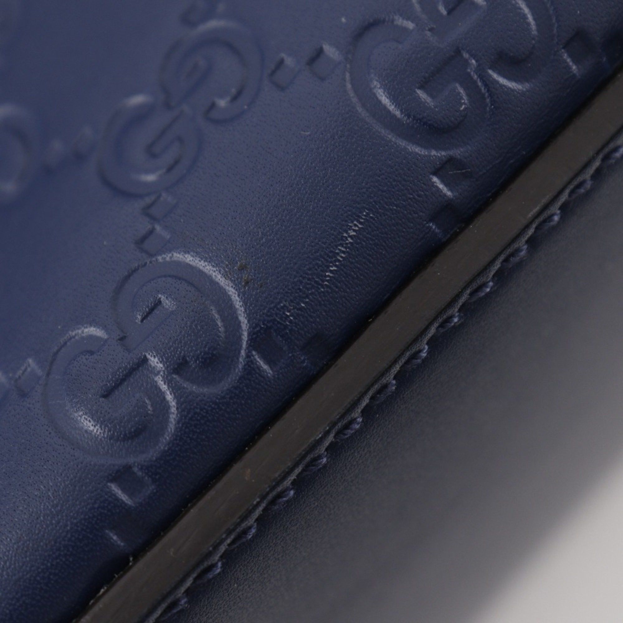 Gucci Gucci GG Handbag 428226, Shimmer Leather, Navy Blue, A5 Type, Unisex Size ONE SIZE - 11 Thumbnail